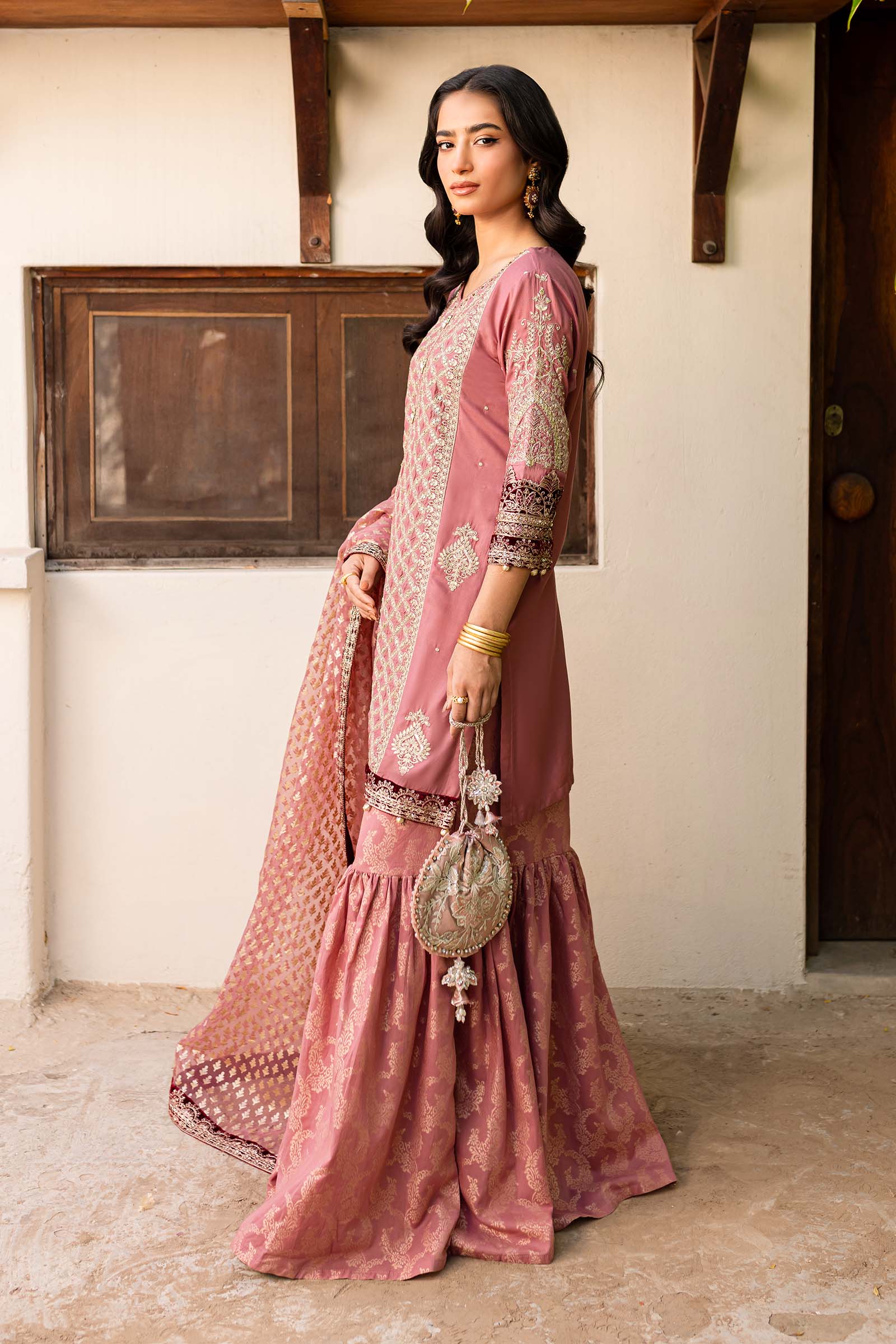 3 Piece Embroidered Linen Suit - Image 8