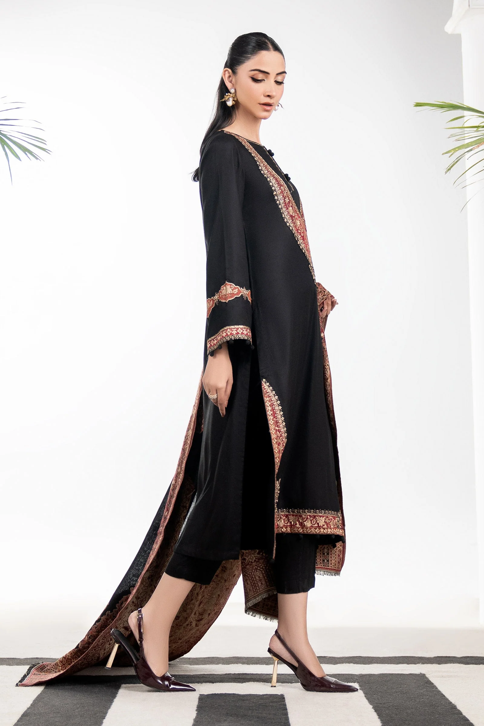 3 Piece Embroidered Marina Twill Suit - Image 7