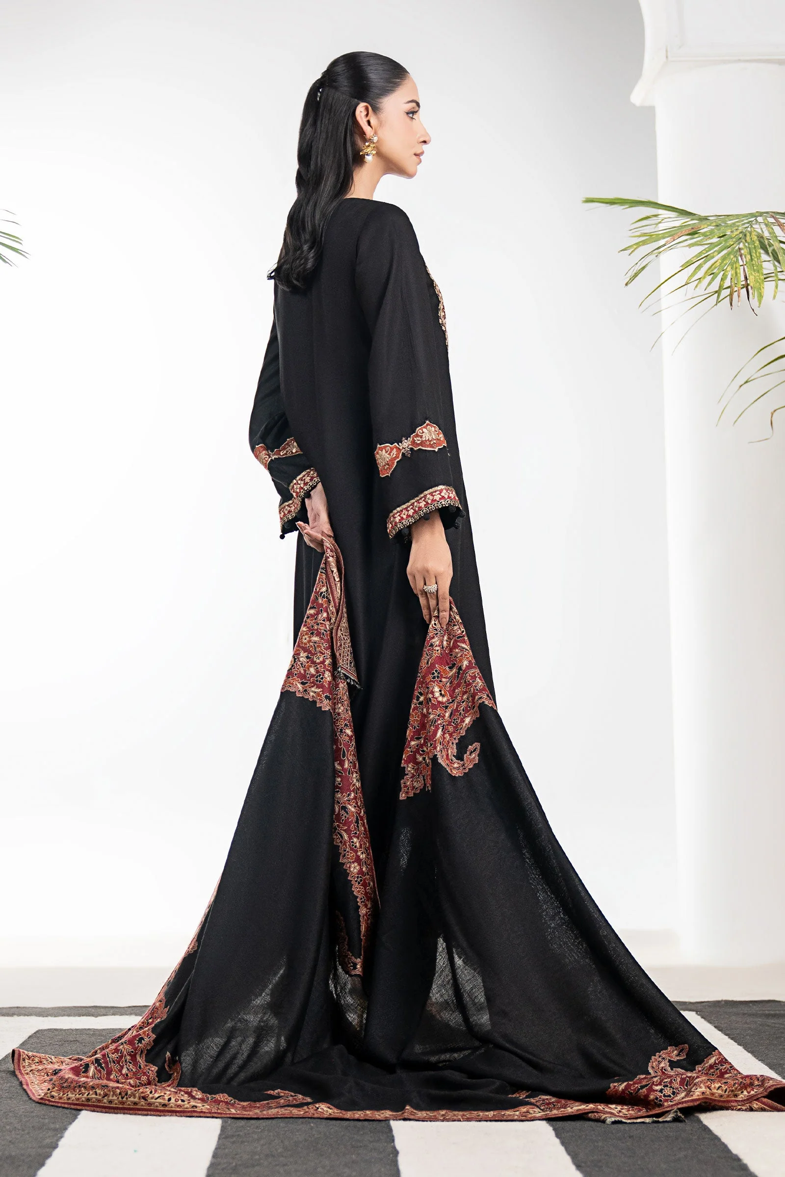 3 Piece Embroidered Marina Twill Suit - Image 8