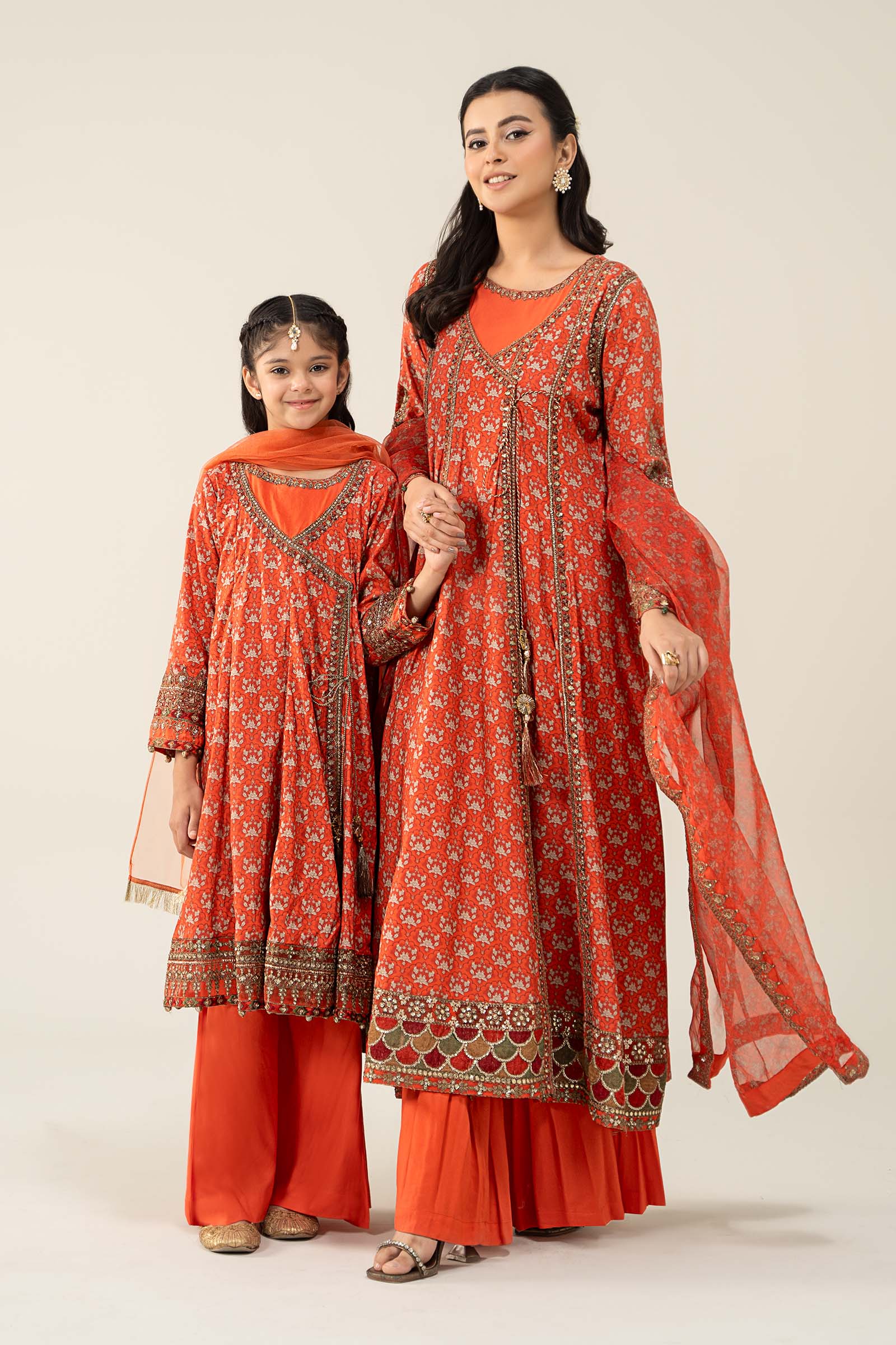 3 Piece Embroidered Linen Suit - Image 2