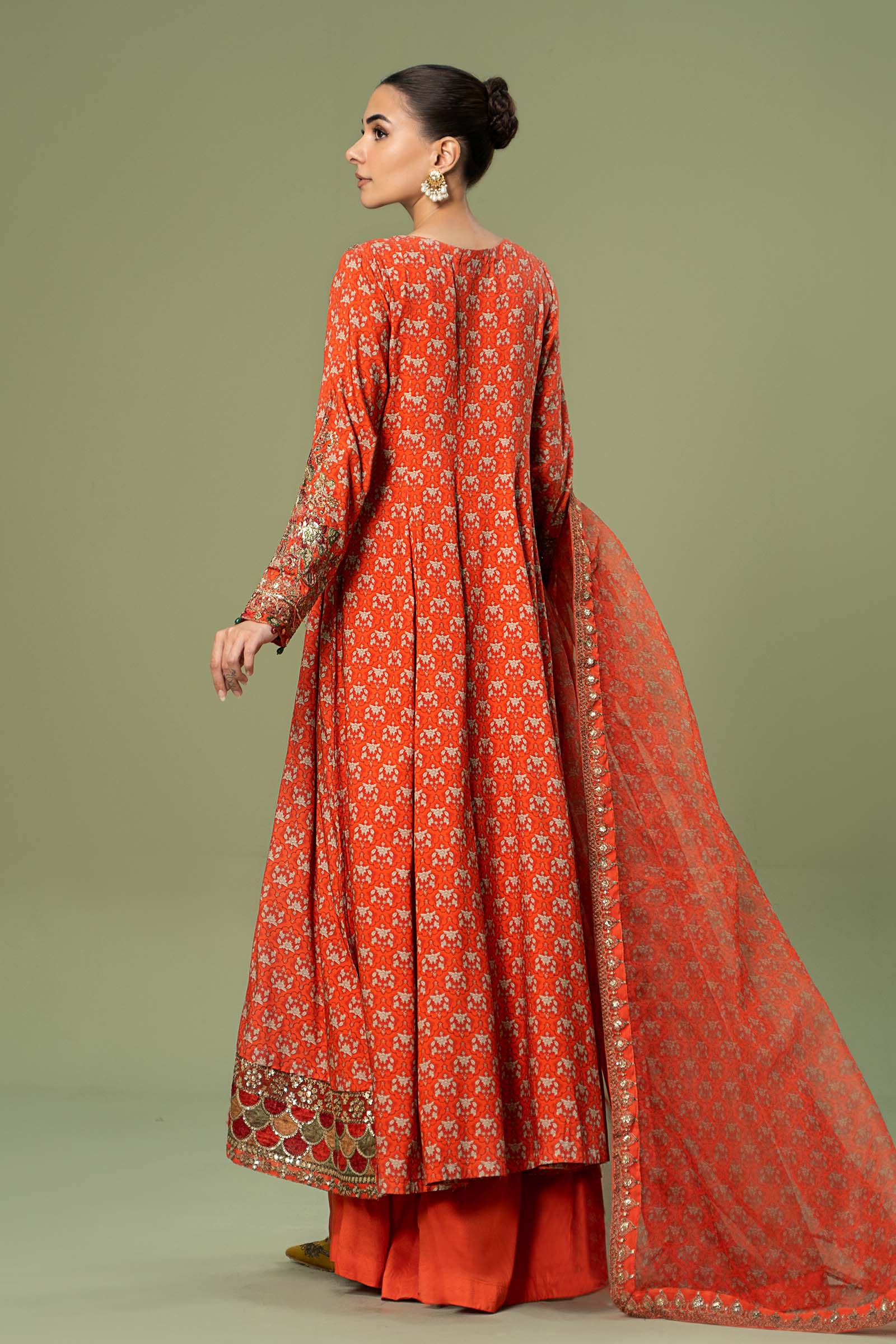 3 Piece Embroidered Linen Suit - Image 8