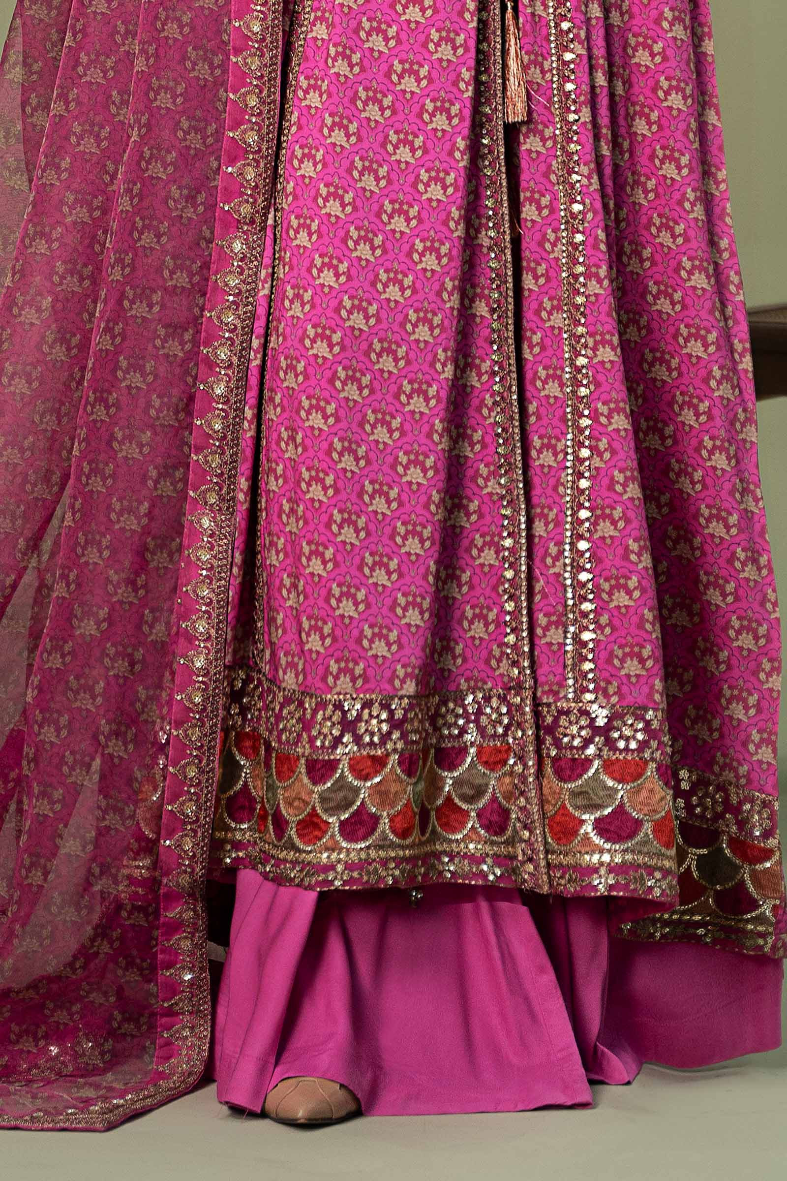 3 Piece Embroidered Linen Suit - Image 5