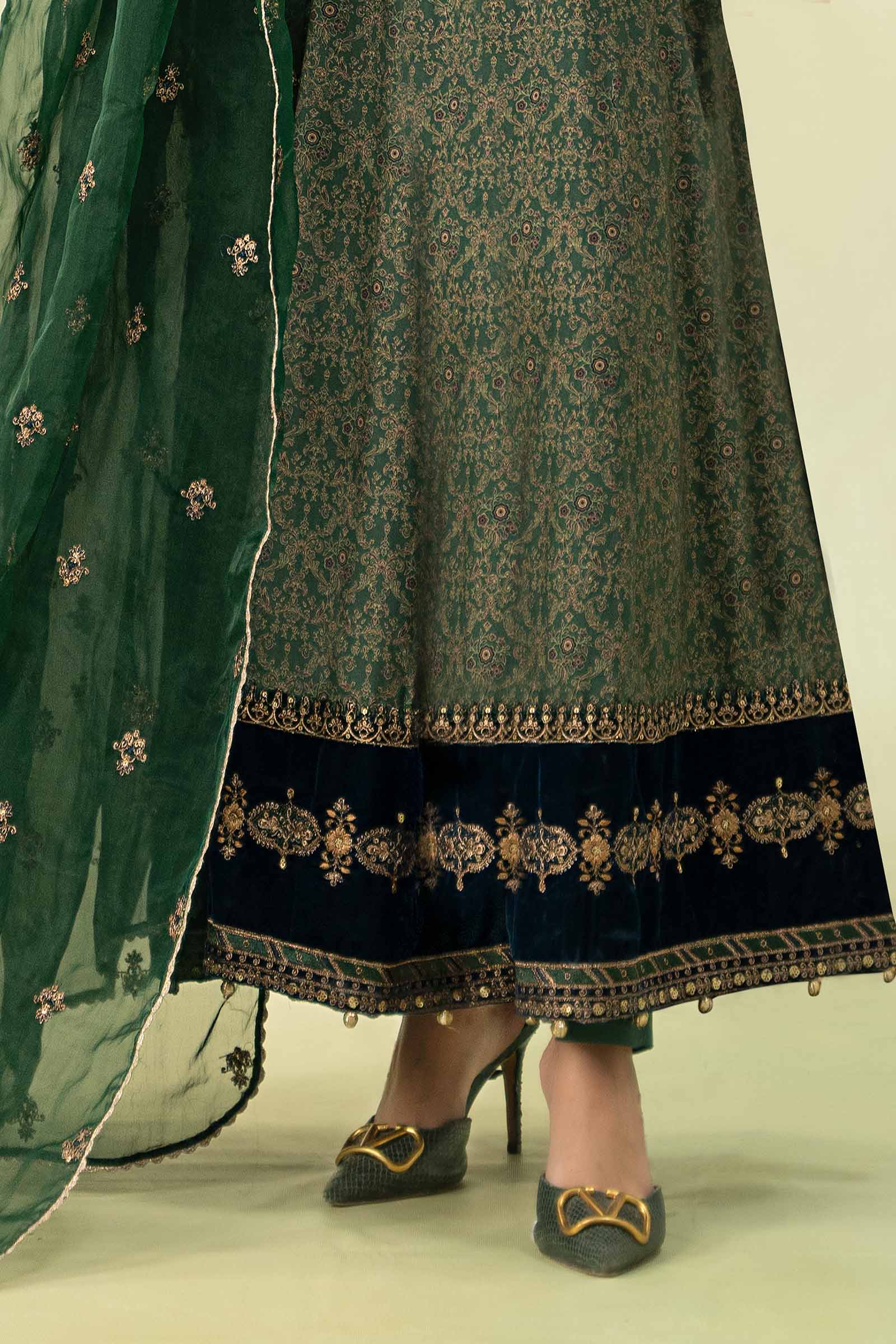 3 Piece Printed Linen Suit - Image 4