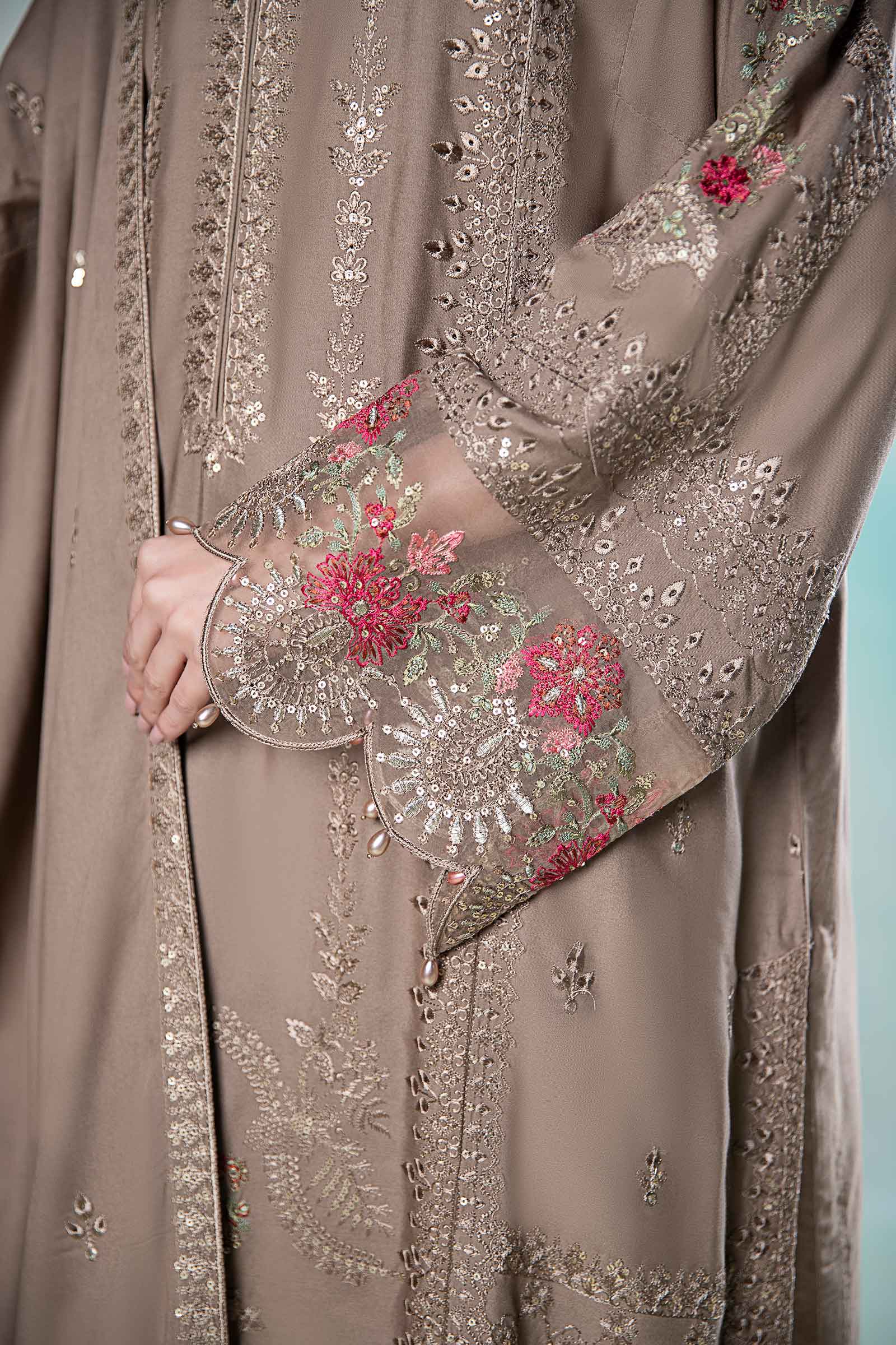 3 Piece Embroidered Linen Suit - Image 3