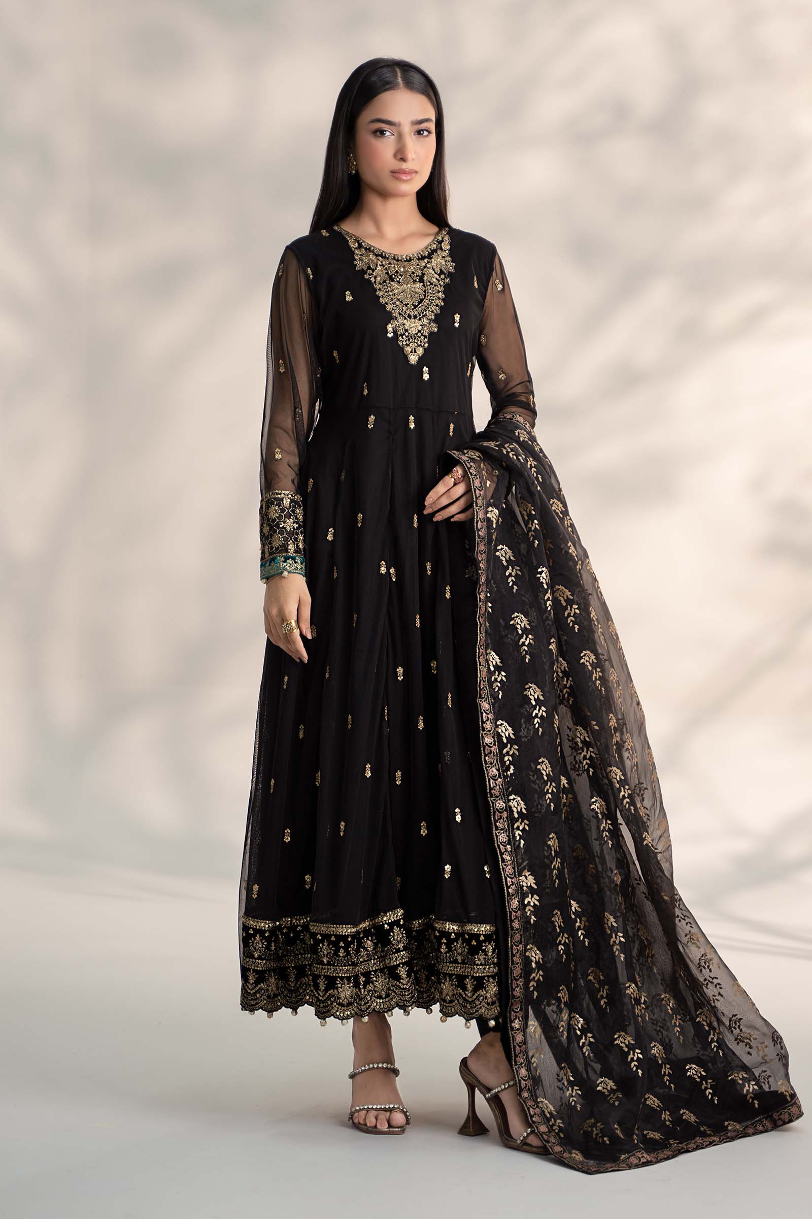 3 Piece Embroidered Linen Suit