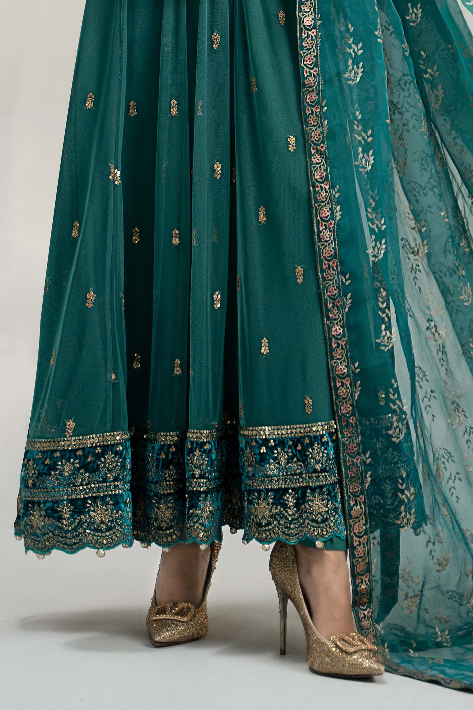 3 Piece Embroidered Linen Suit - Image 5