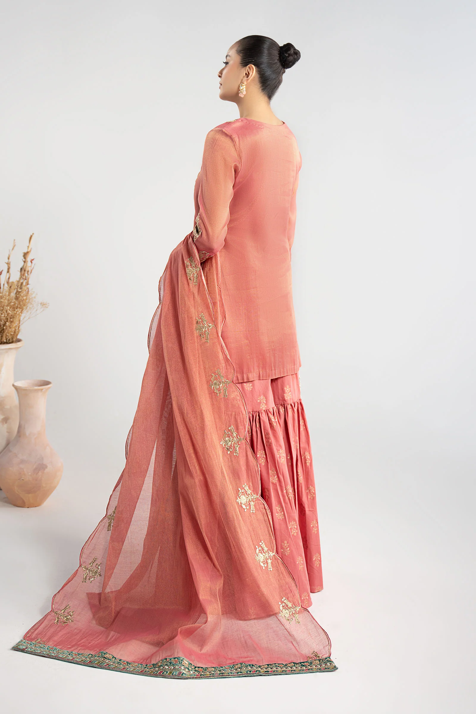 3 Piece Embroidered Masoori Suit - Image 5