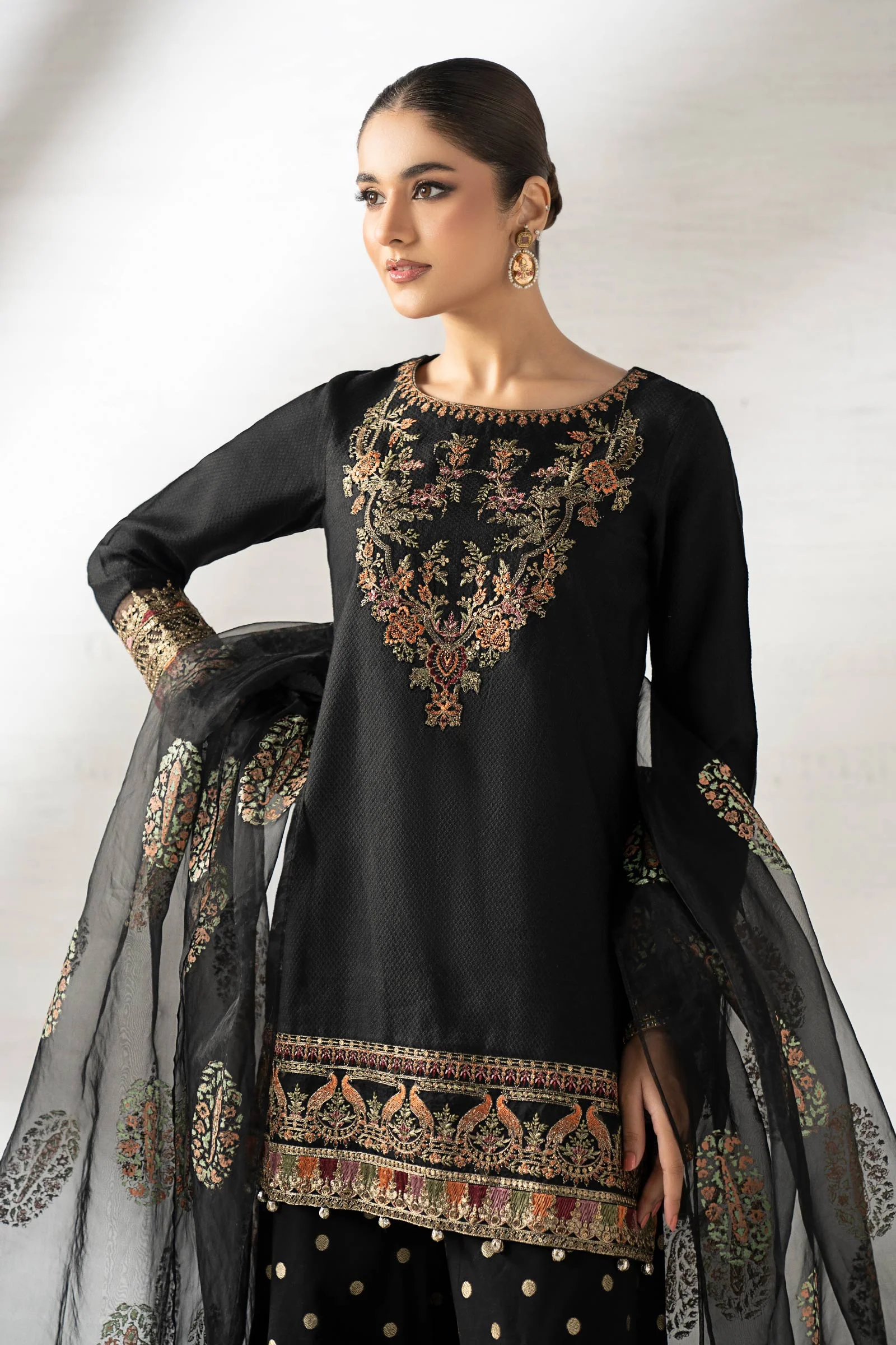 3 Piece Embroidered Staple Dobby Suit - Image 2