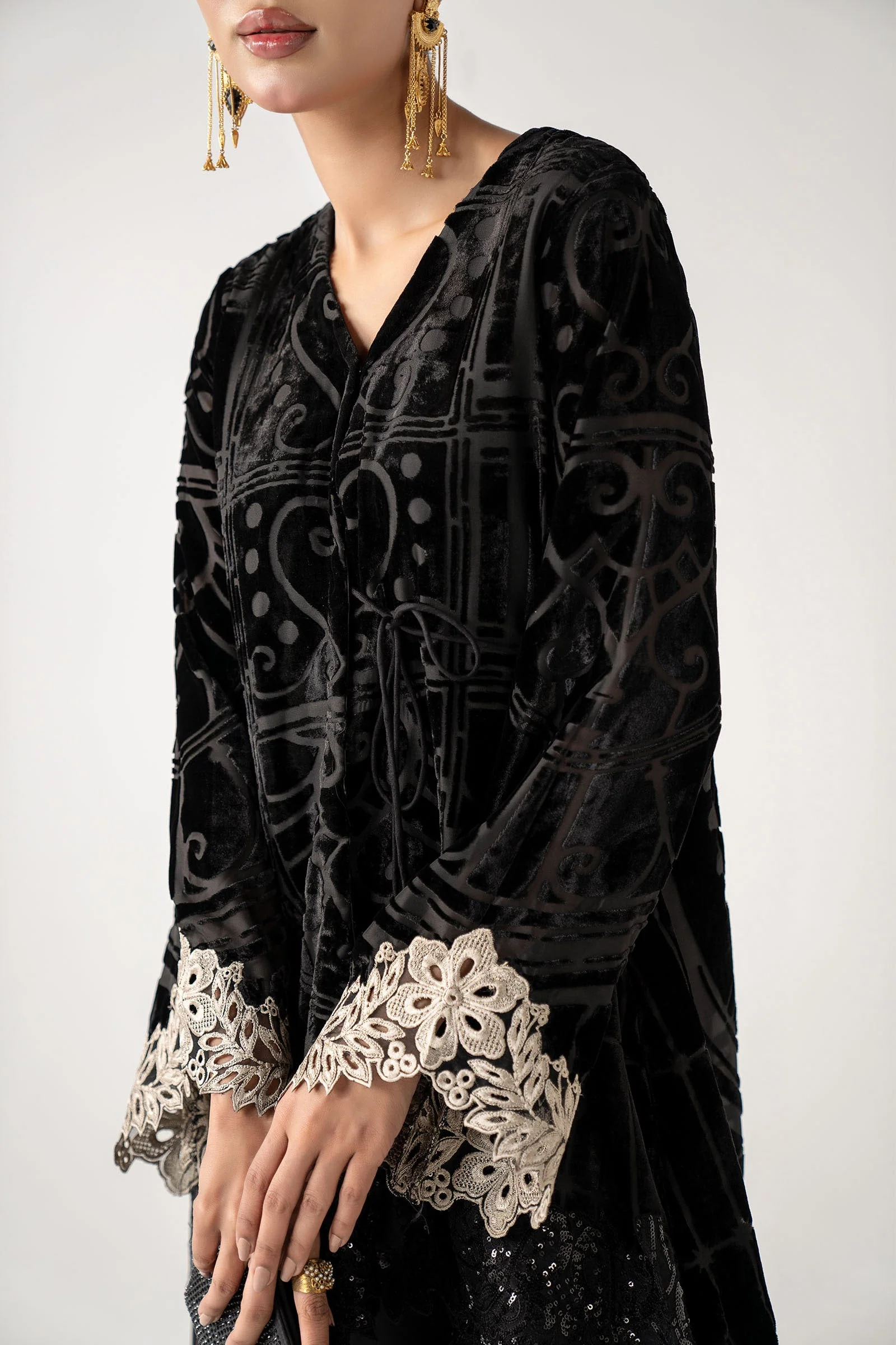 3 Piece Embroidered Palachi Suit - Image 3