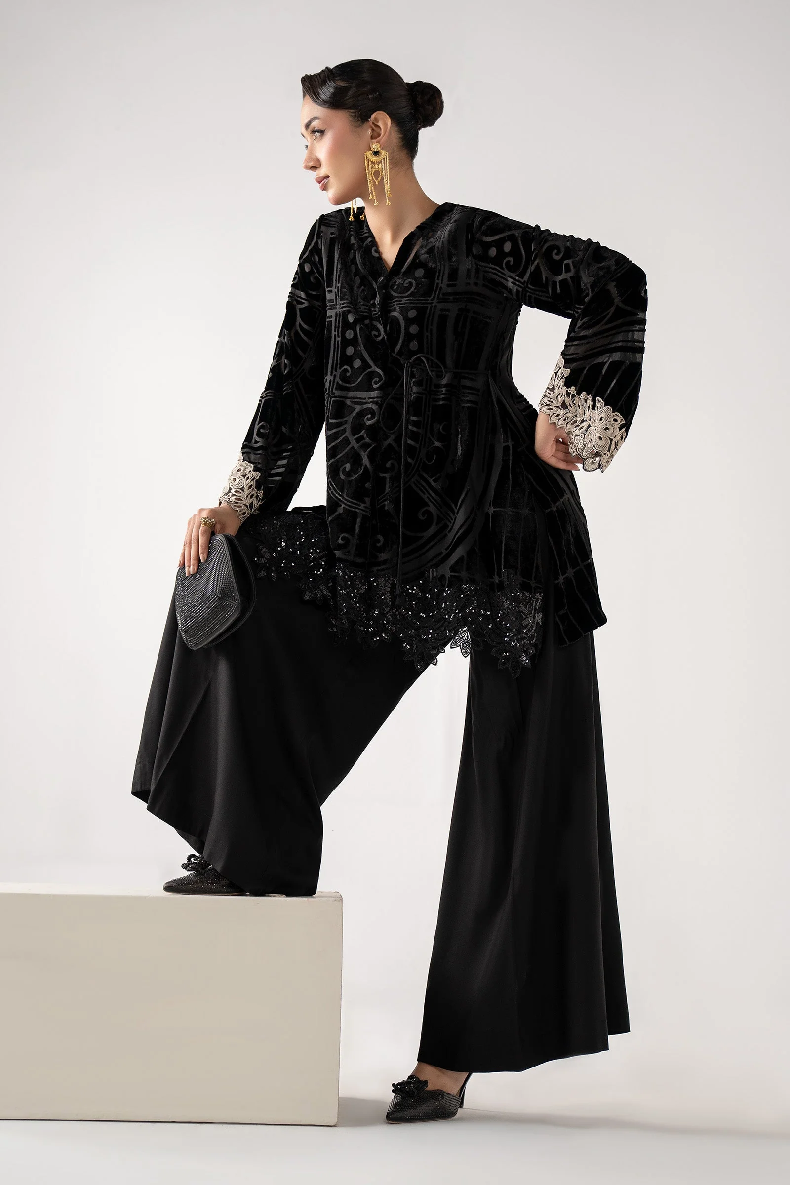 3 Piece Embroidered Palachi Suit - Image 5
