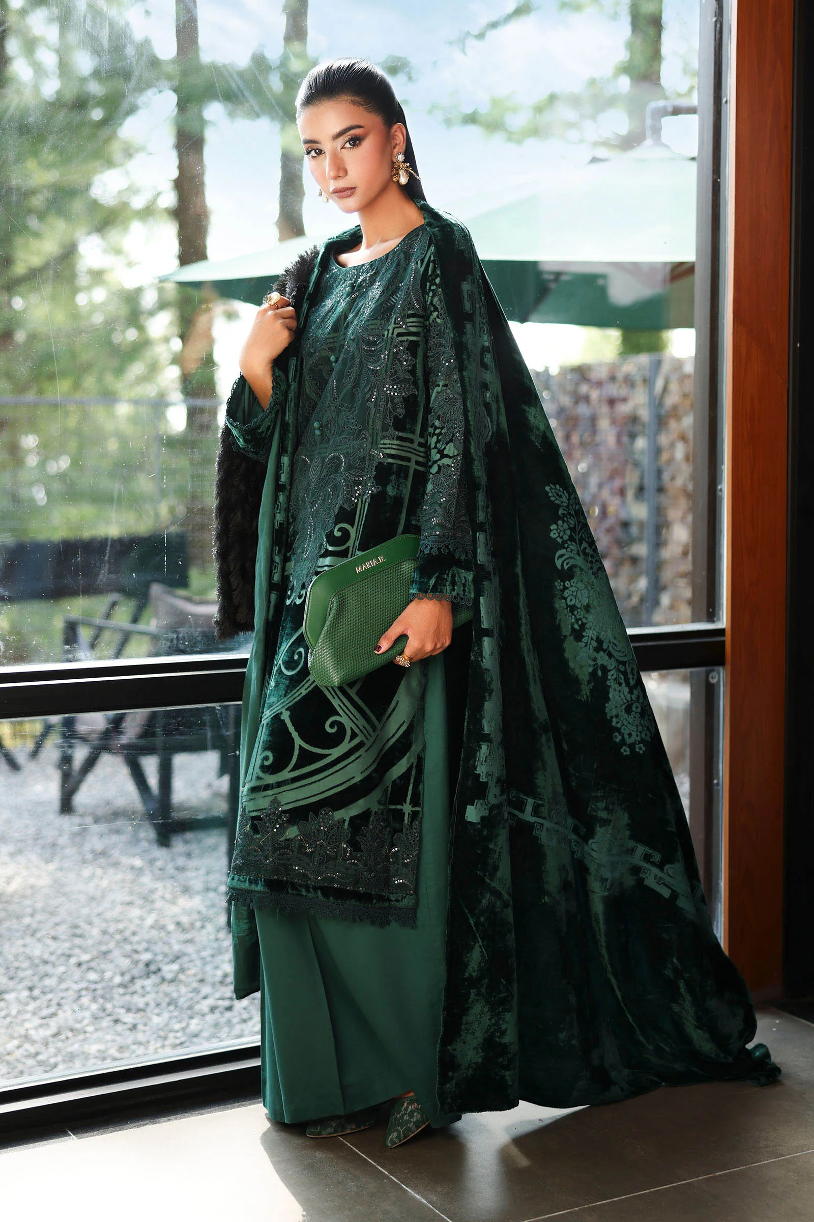 3 Piece Embroidered Palachi Suit