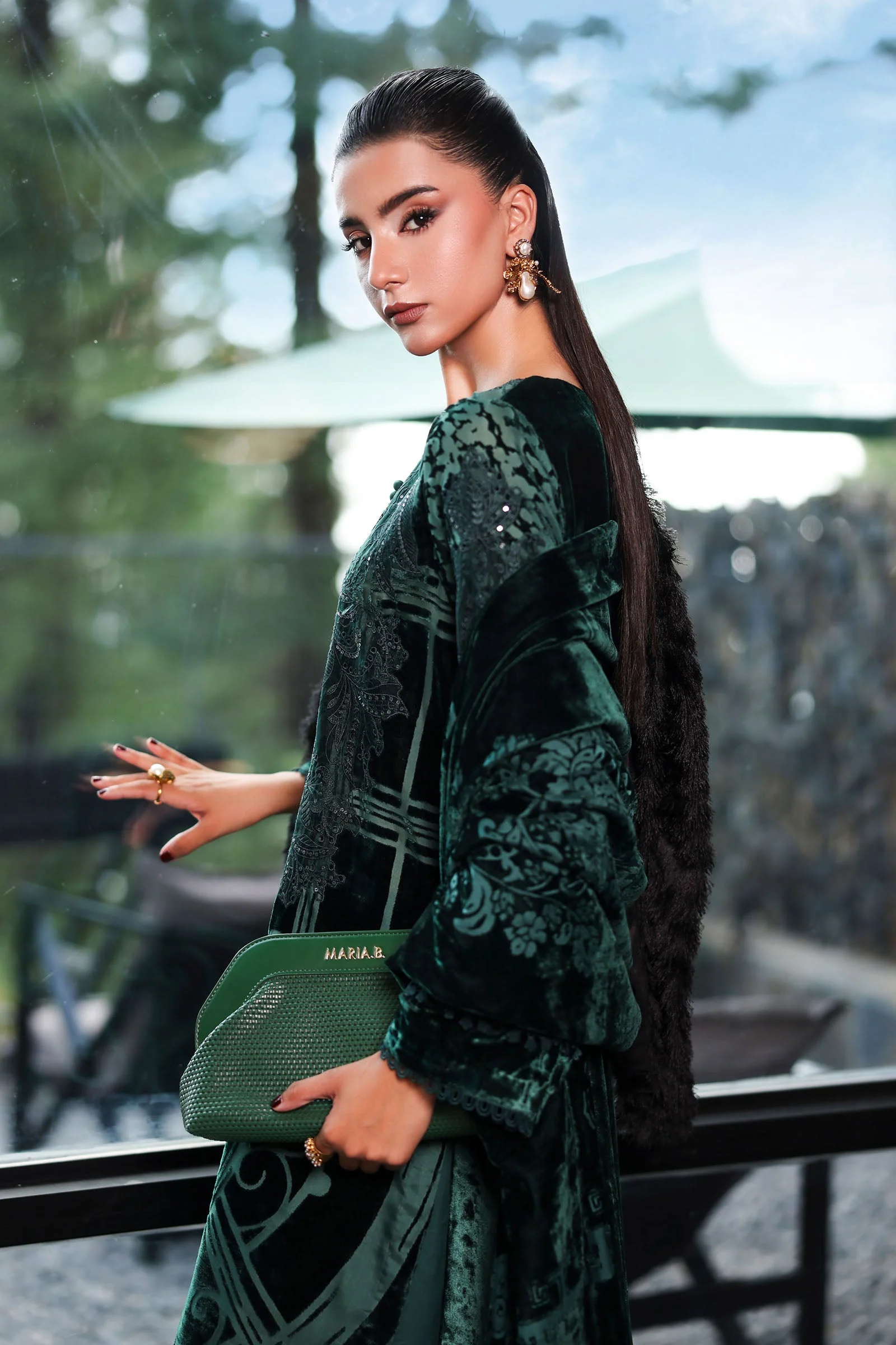 3 Piece Embroidered Palachi Suit - Image 3
