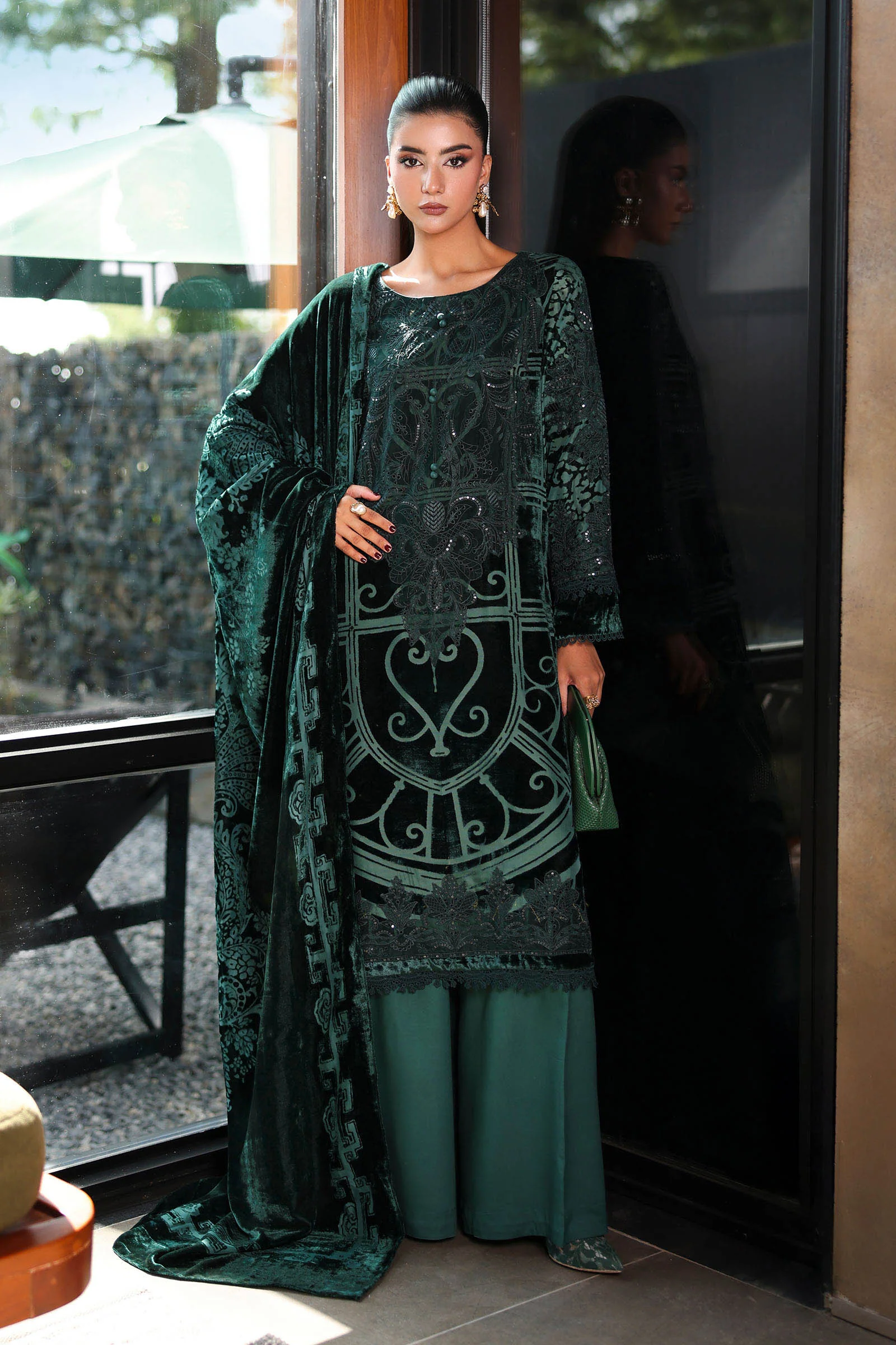 3 Piece Embroidered Palachi Suit - Image 4