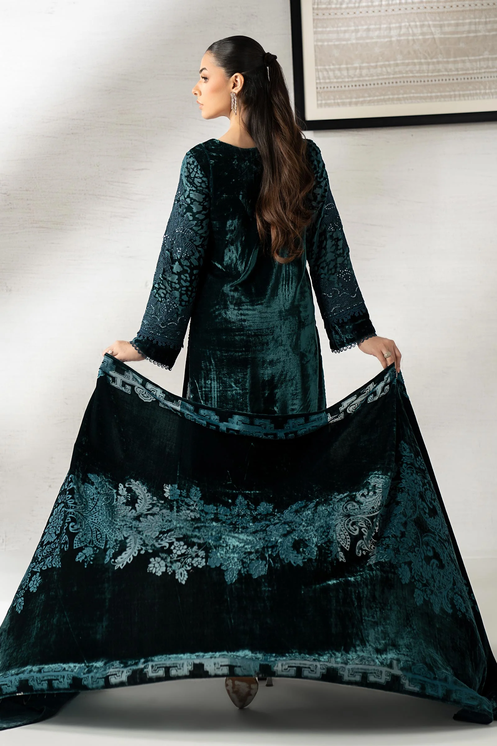 3 Piece Embroidered Palachi Suit - Image 6