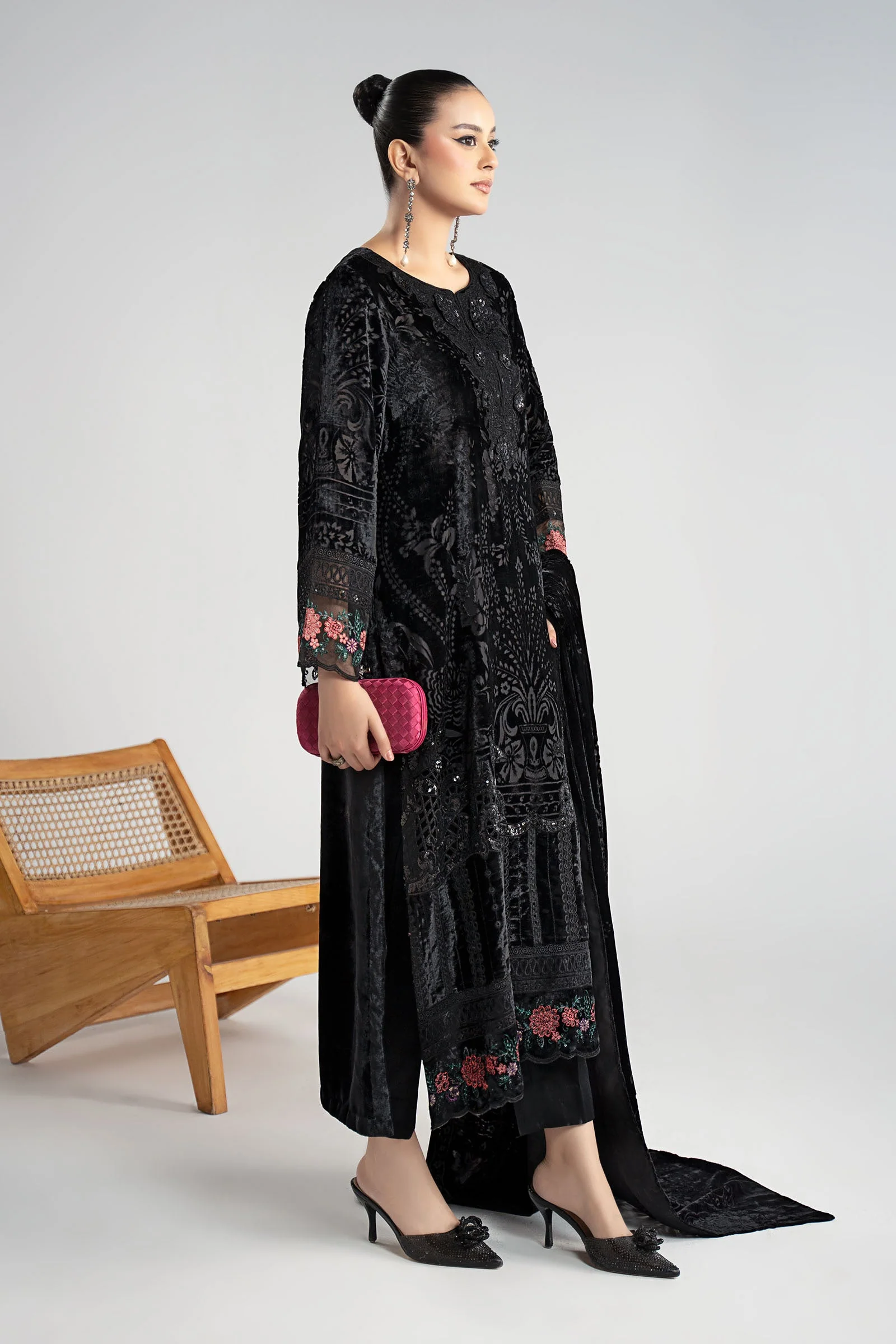 3 Piece Embroidered Palachi Suit - Image 14