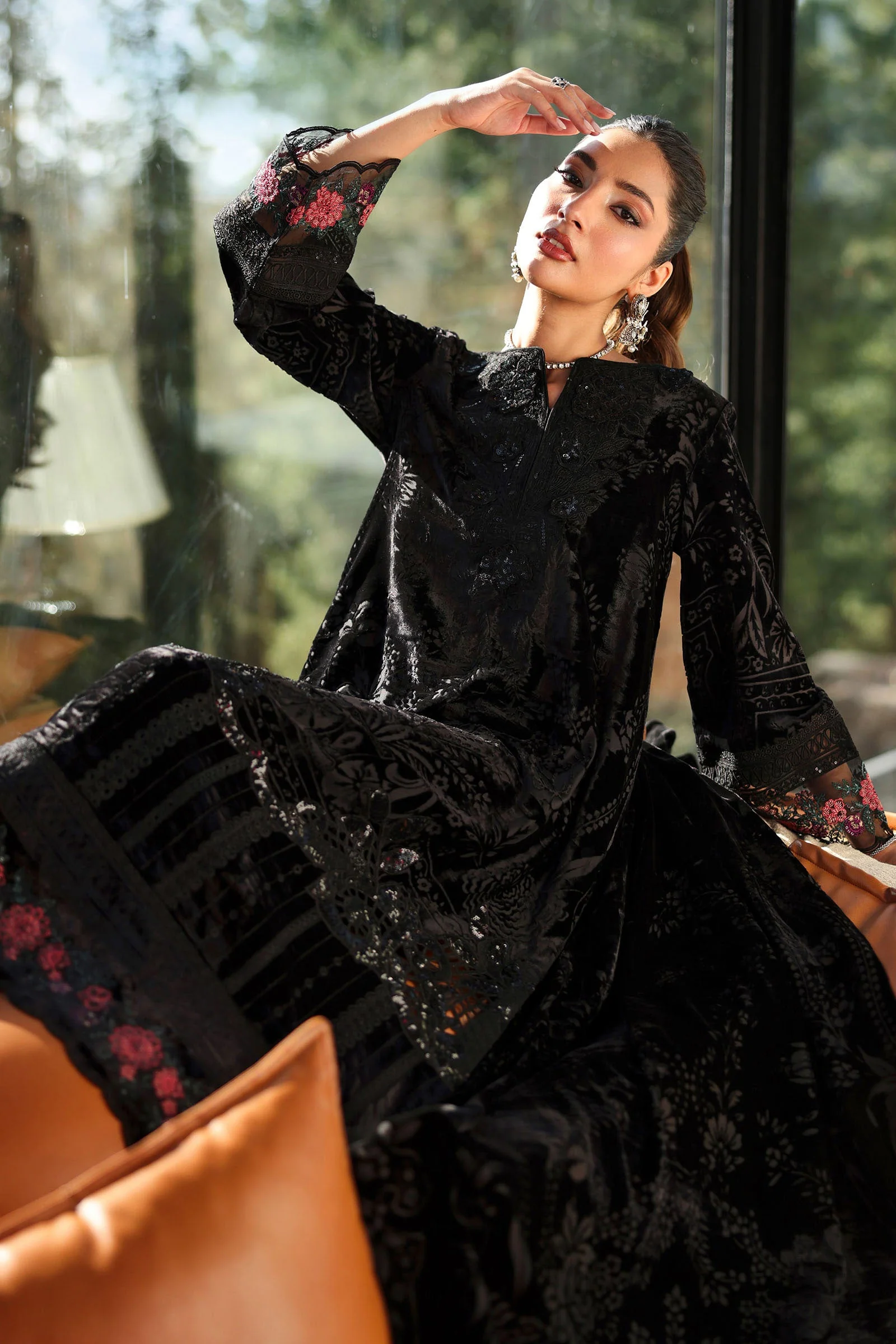 3 Piece Embroidered Palachi Suit - Image 3