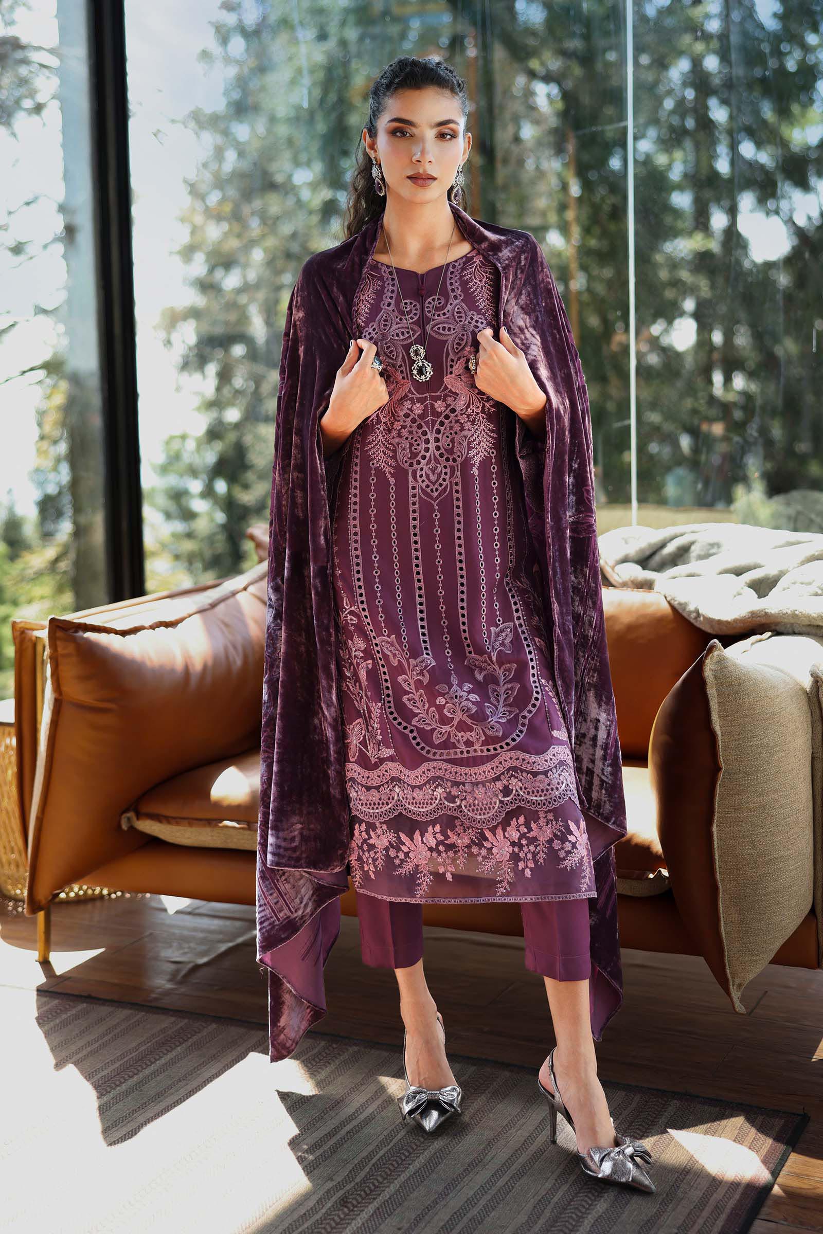 3 Piece Embroidered Linen Suit - Image 5