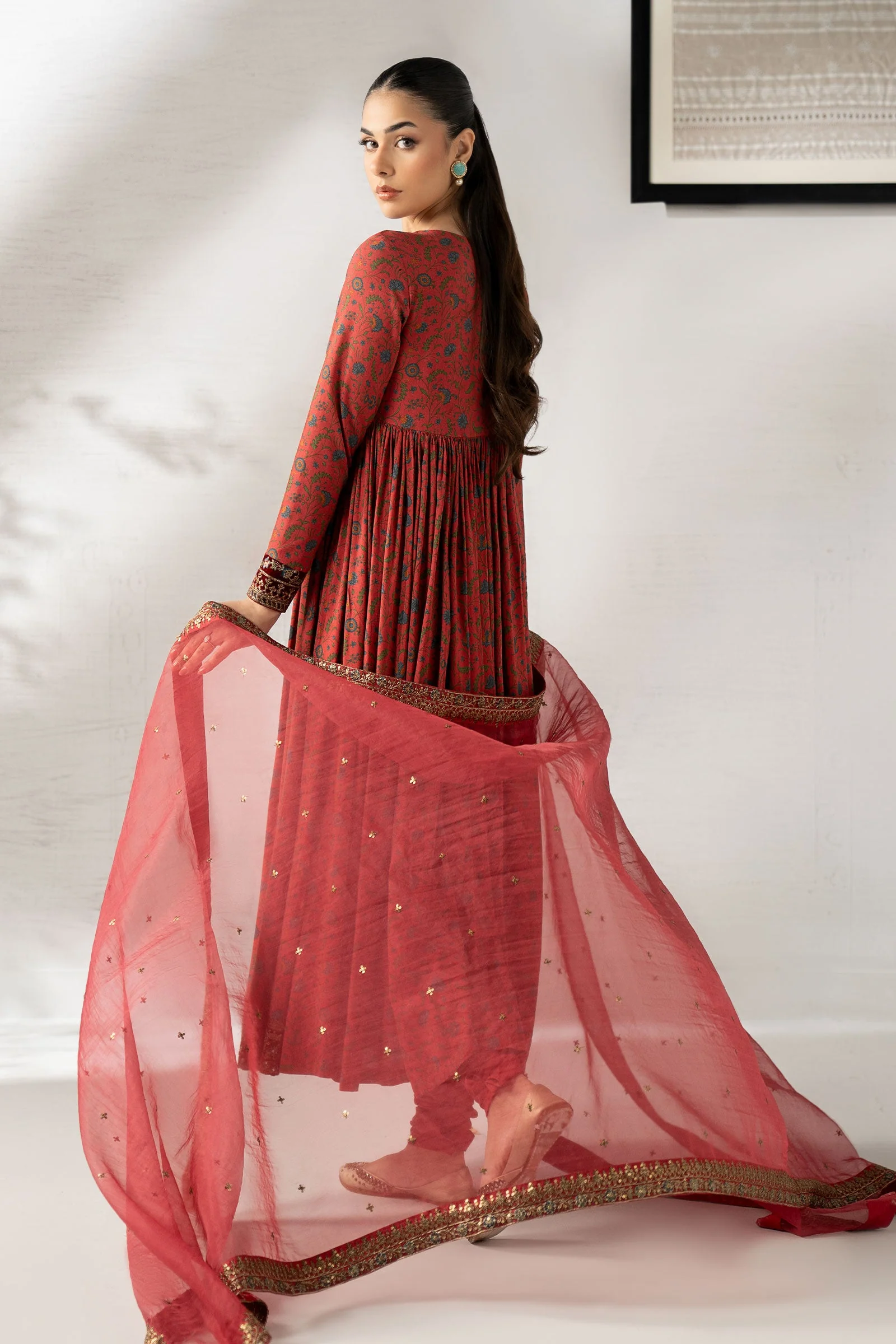 3 Piece Embroidered Linen Suit - Image 7