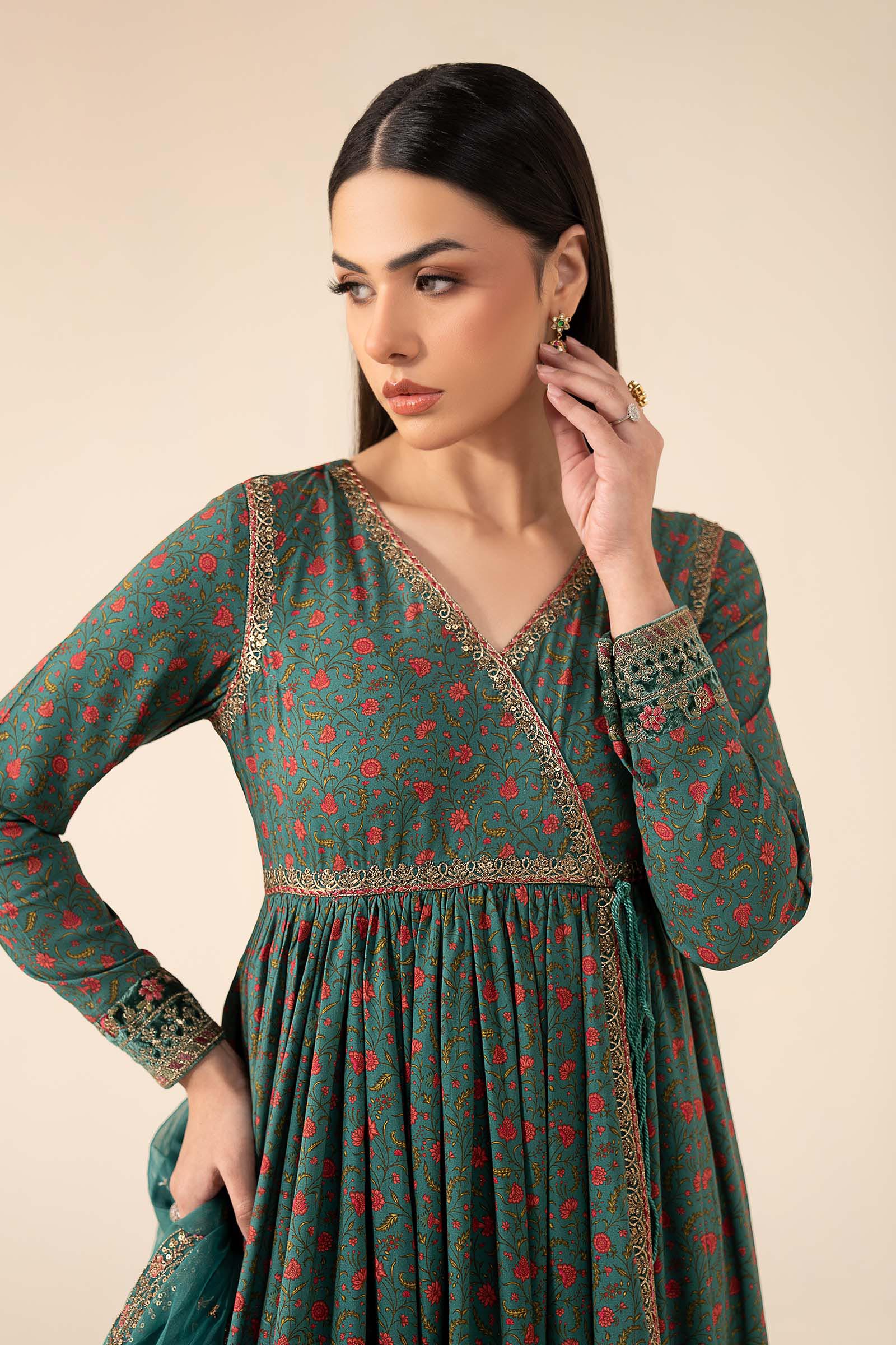 3 Piece Embroidered Linen Suit - Image 3