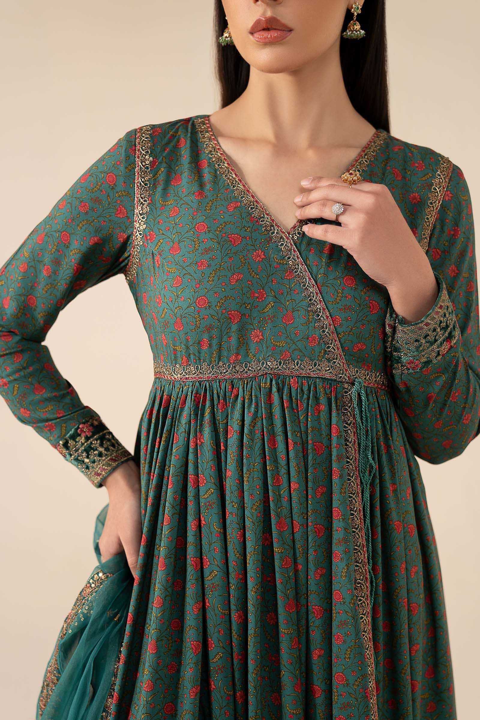3 Piece Embroidered Linen Suit - Image 5