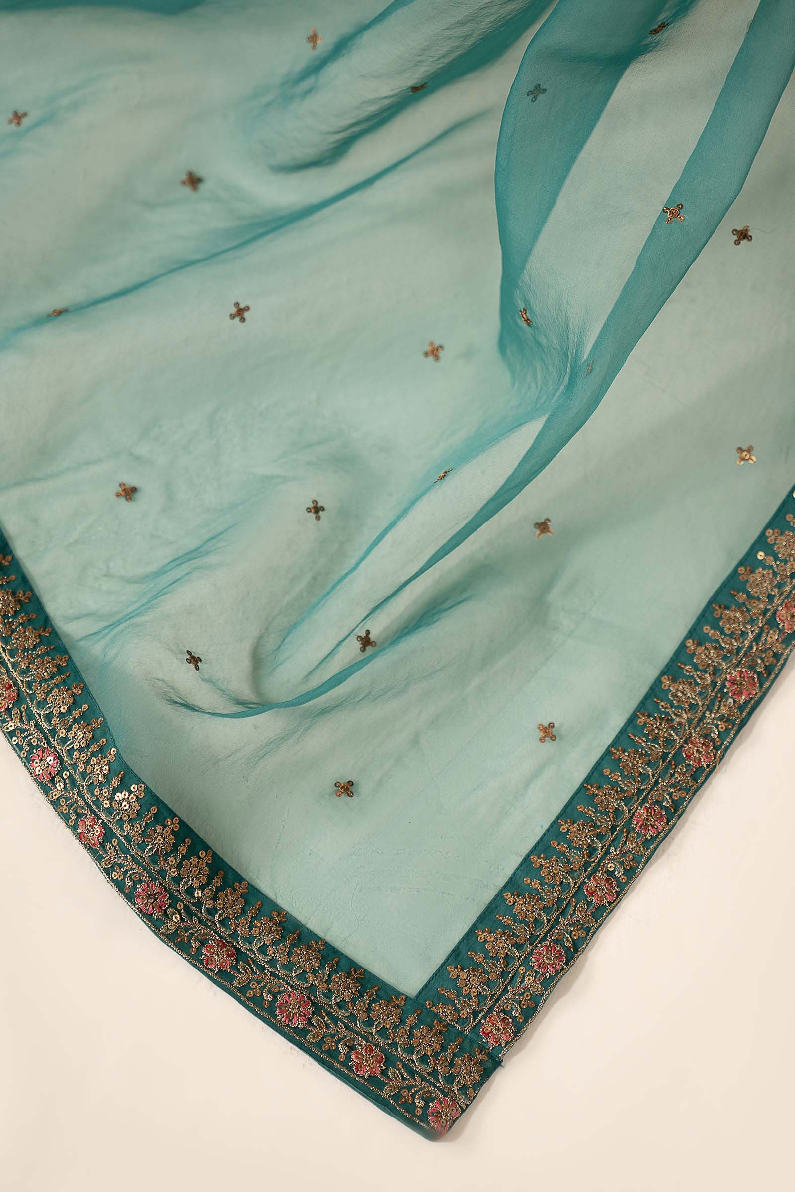 3 Piece Embroidered Linen Suit - Image 7