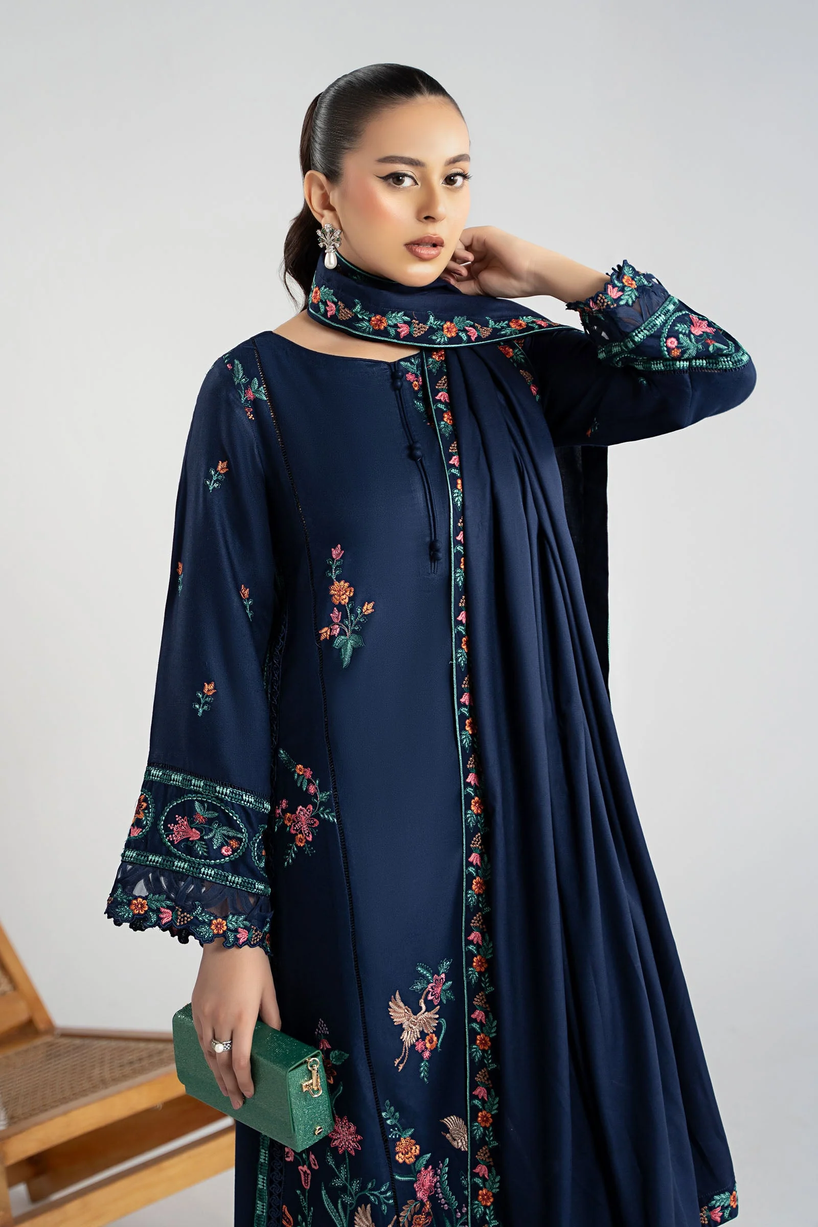 3 Piece Embroidered Marina Suit - Image 2