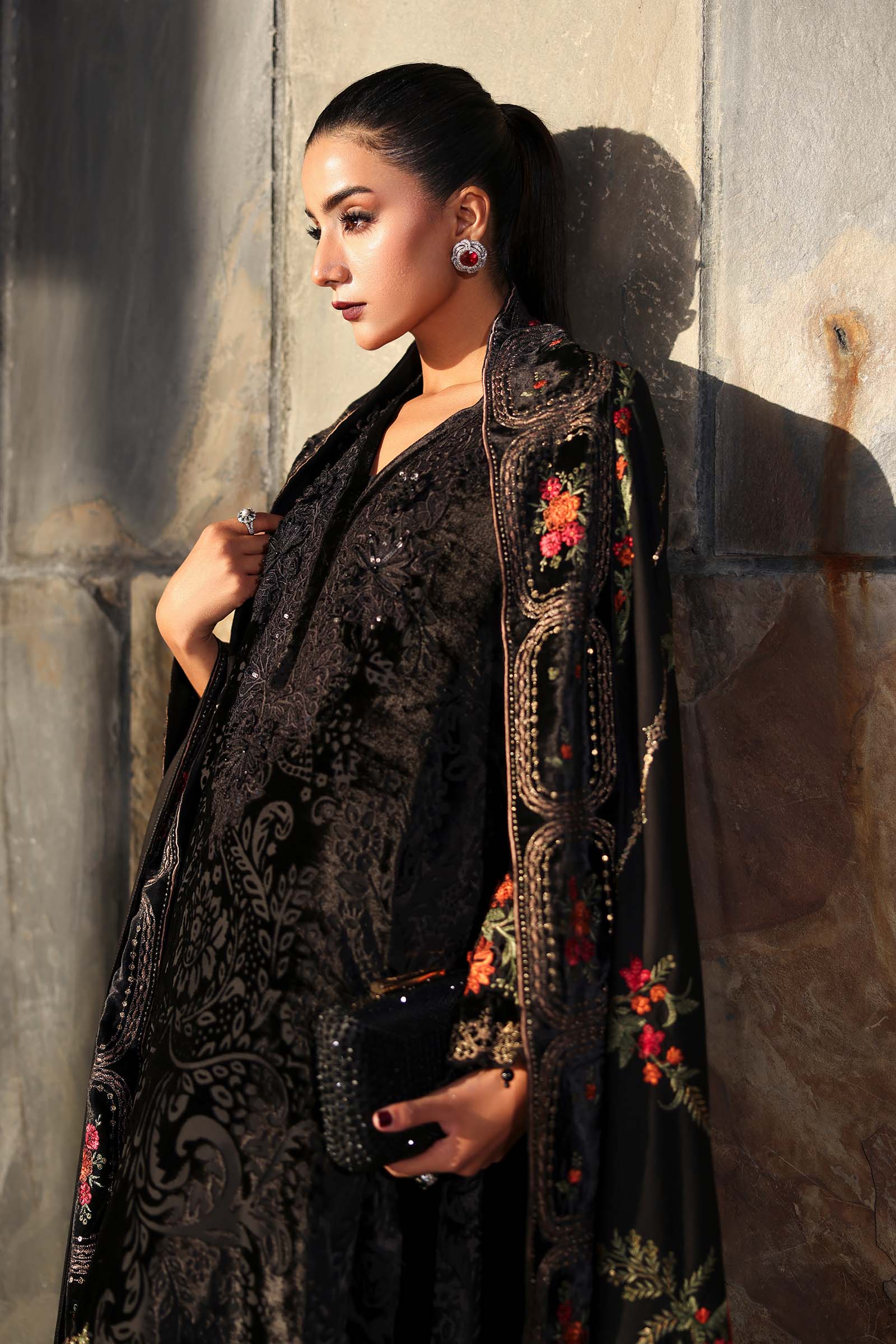 3 Piece Embroidered Palachi Suit - Image 3