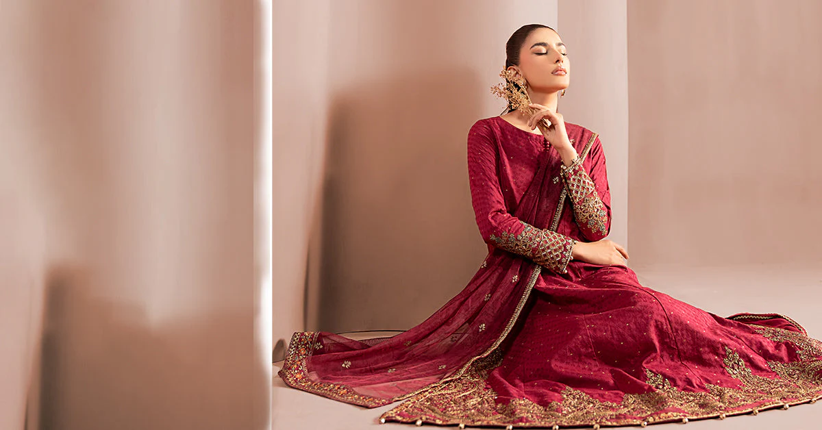 3 Piece Embroidered Filament Viscose Suit - Image 10