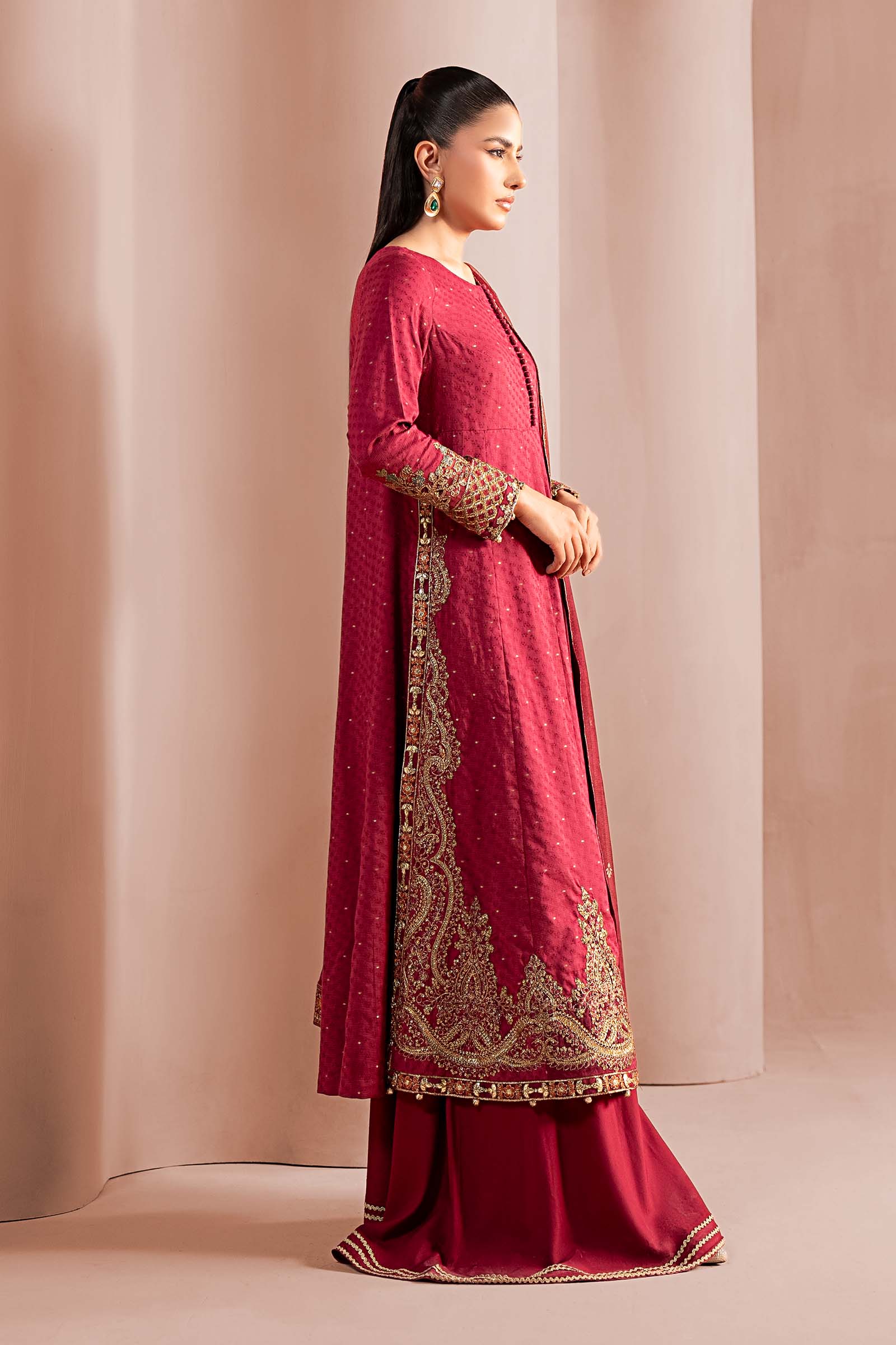 3 Piece Embroidered Filament Viscose Suit - Image 6