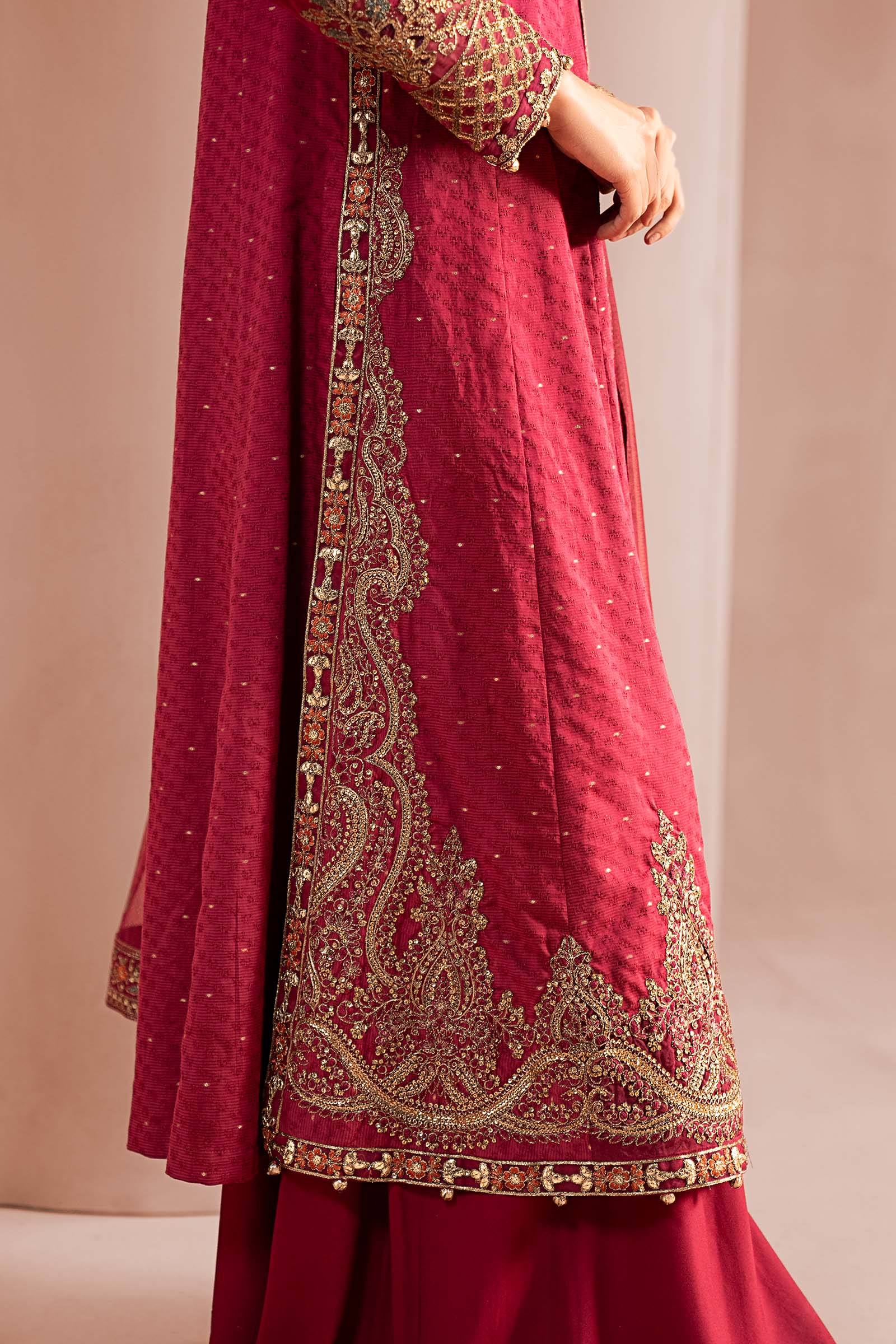3 Piece Embroidered Filament Viscose Suit - Image 8