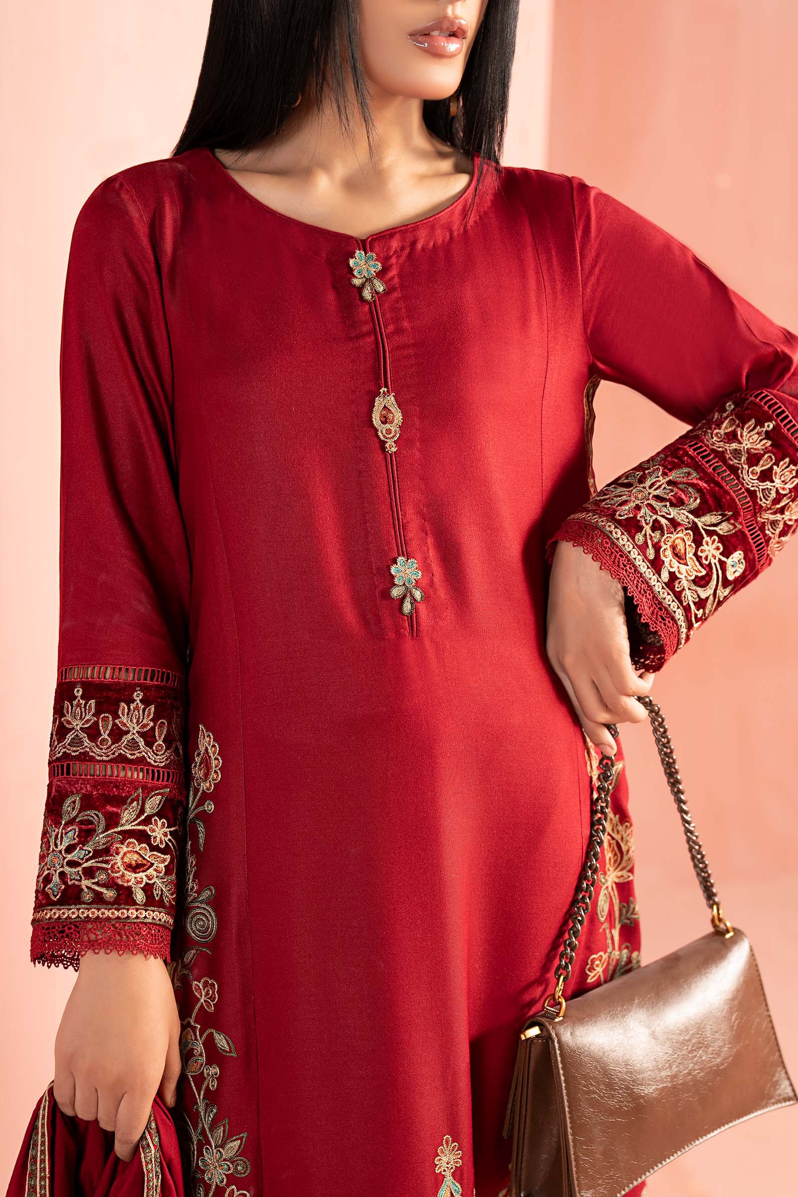 3 Piece Embroidered Marina Suit - Image 4