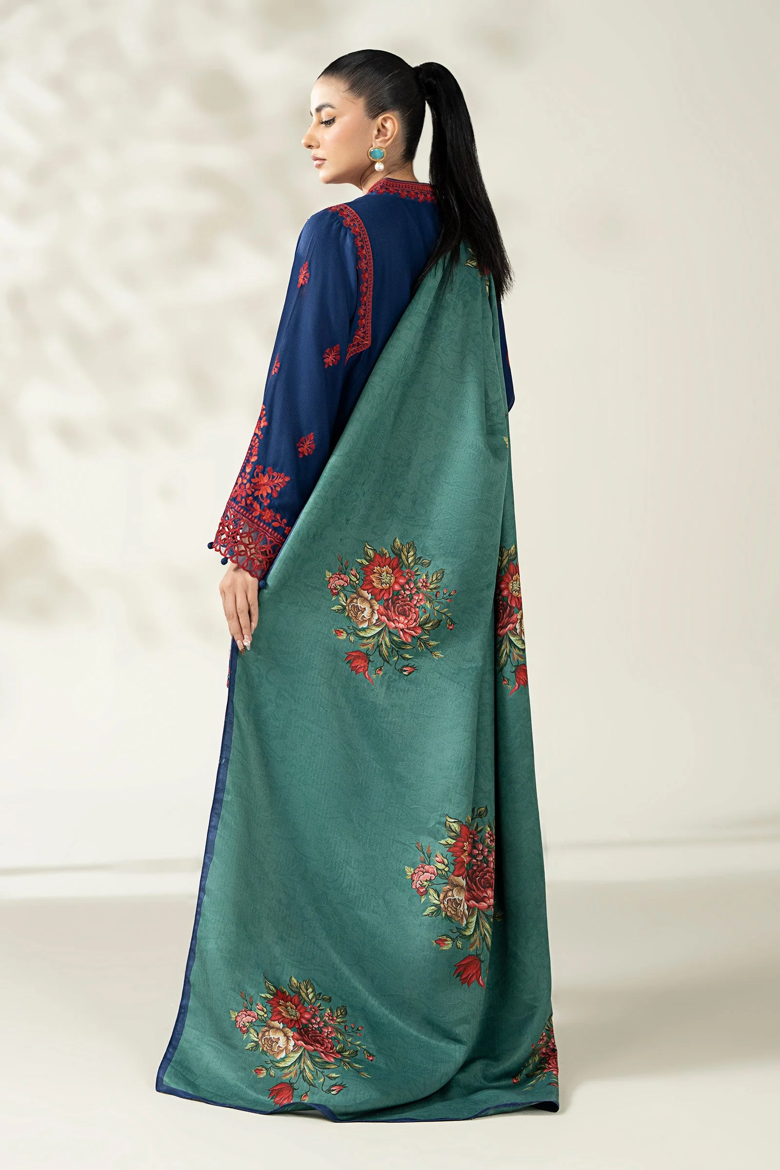 3 Piece Embroidered Marina Suit - Image 10
