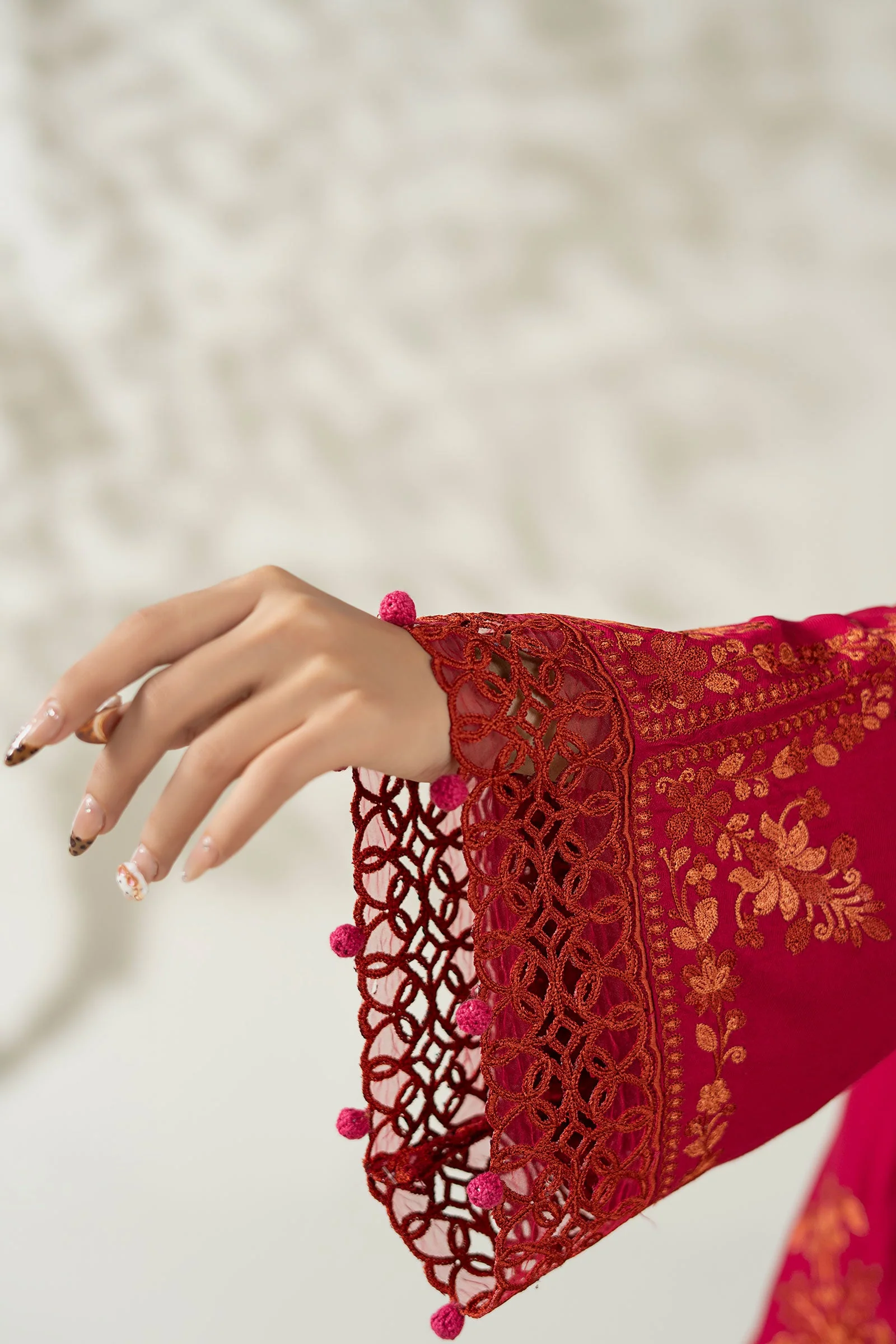 3 Piece Embroidered Marina Suit - Image 10