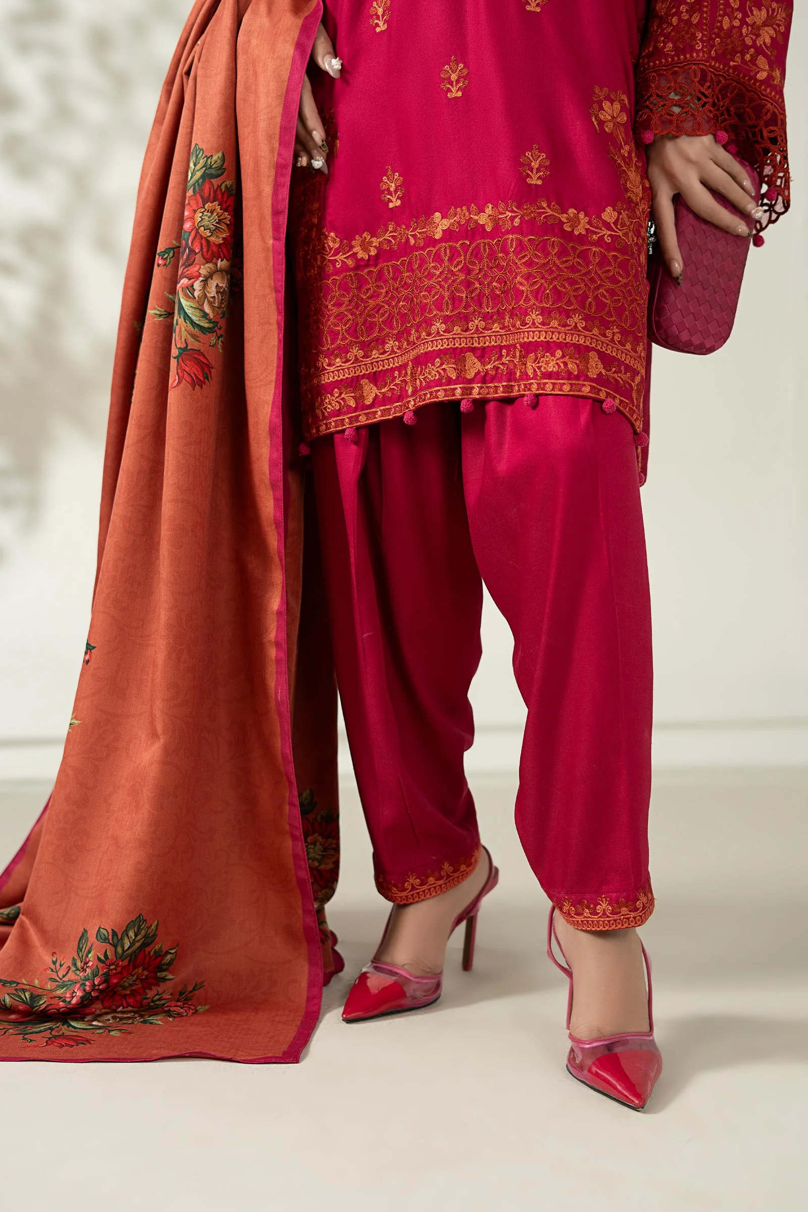 3 Piece Embroidered Marina Suit - Image 12