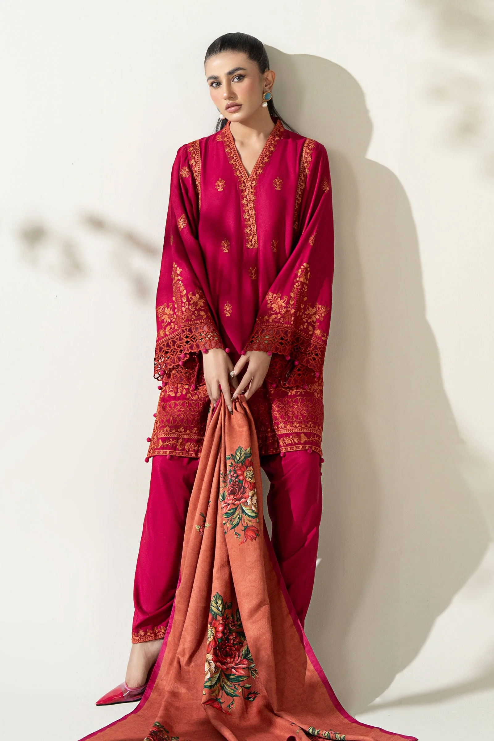 3 Piece Embroidered Marina Suit - Image 2
