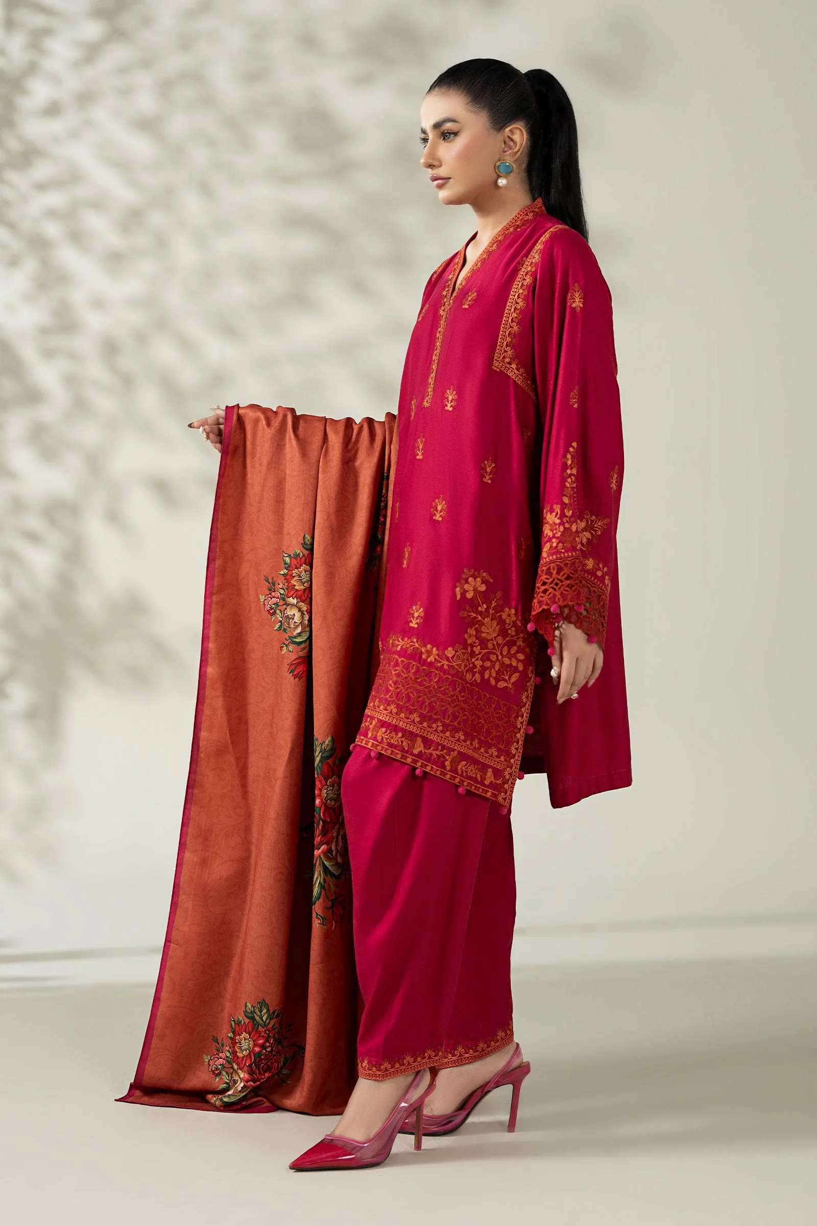 3 Piece Embroidered Marina Suit - Image 3
