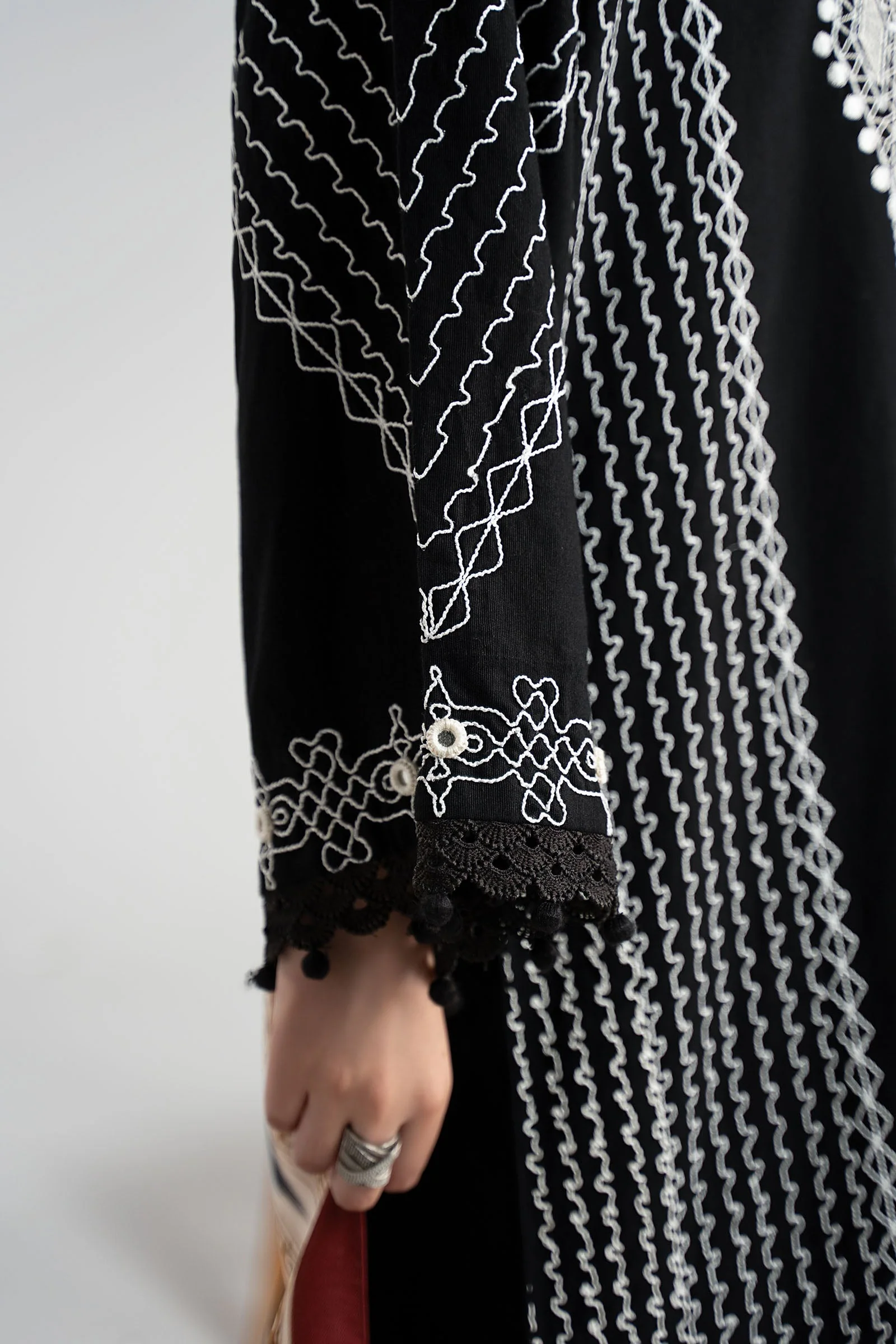 3 Piece Embroidered Khaddar Suit - Image 10