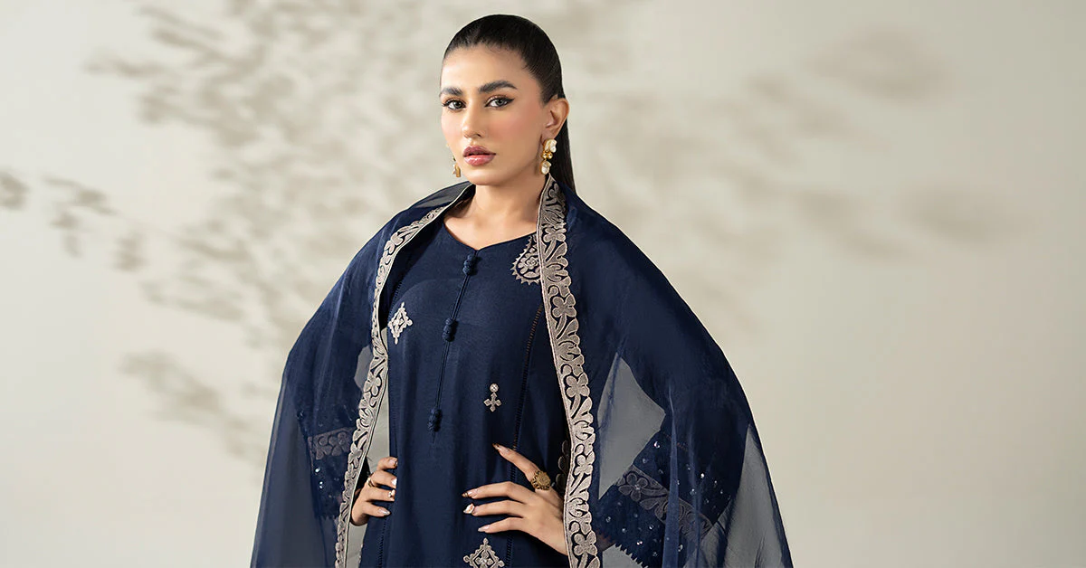 3 Piece Embroidered Marina Suit - Image 2