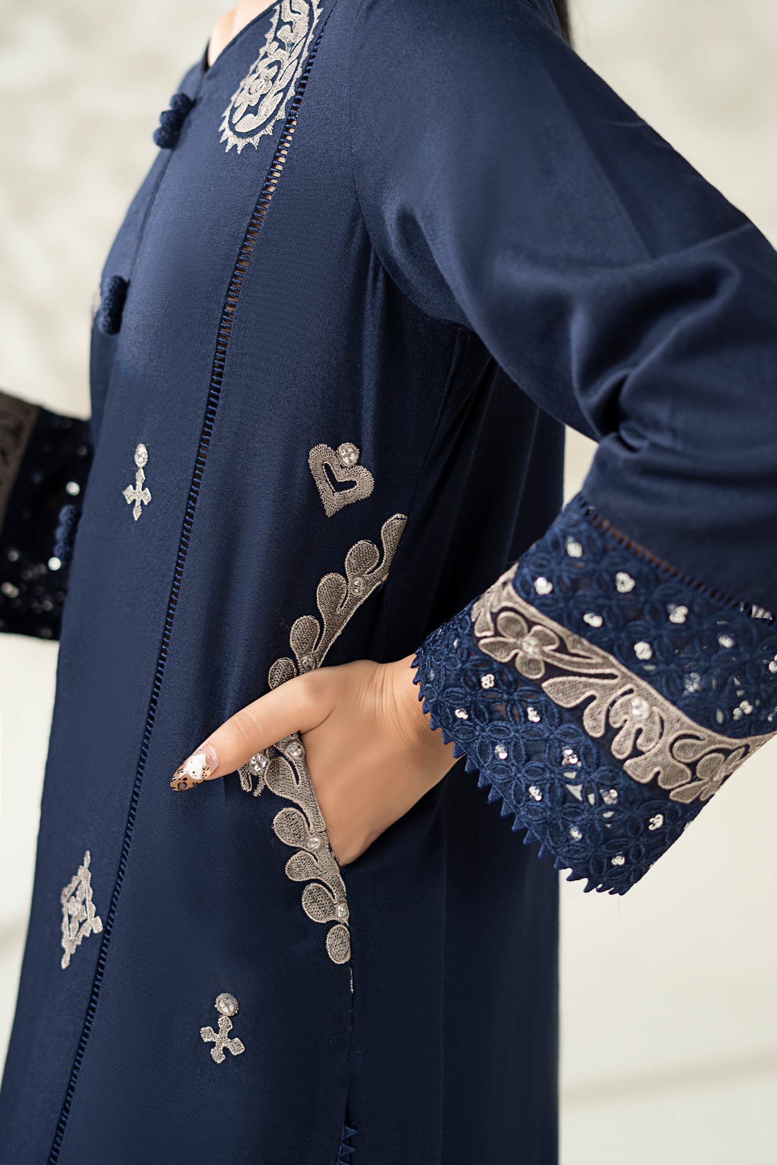 3 Piece Embroidered Marina Suit - Image 6