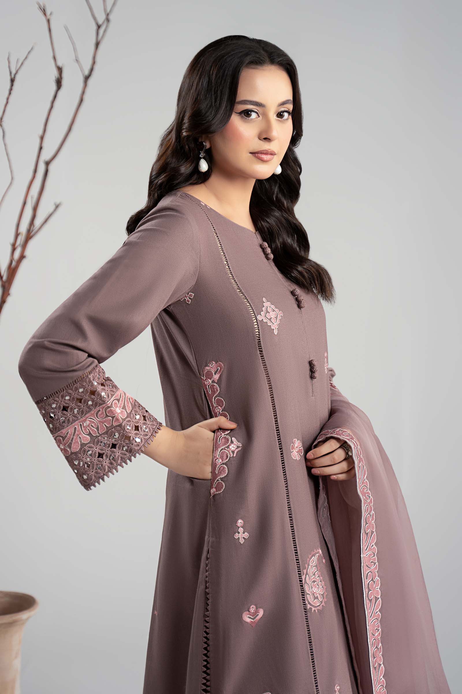 3 Piece Embroidered Marina Suit - Image 3