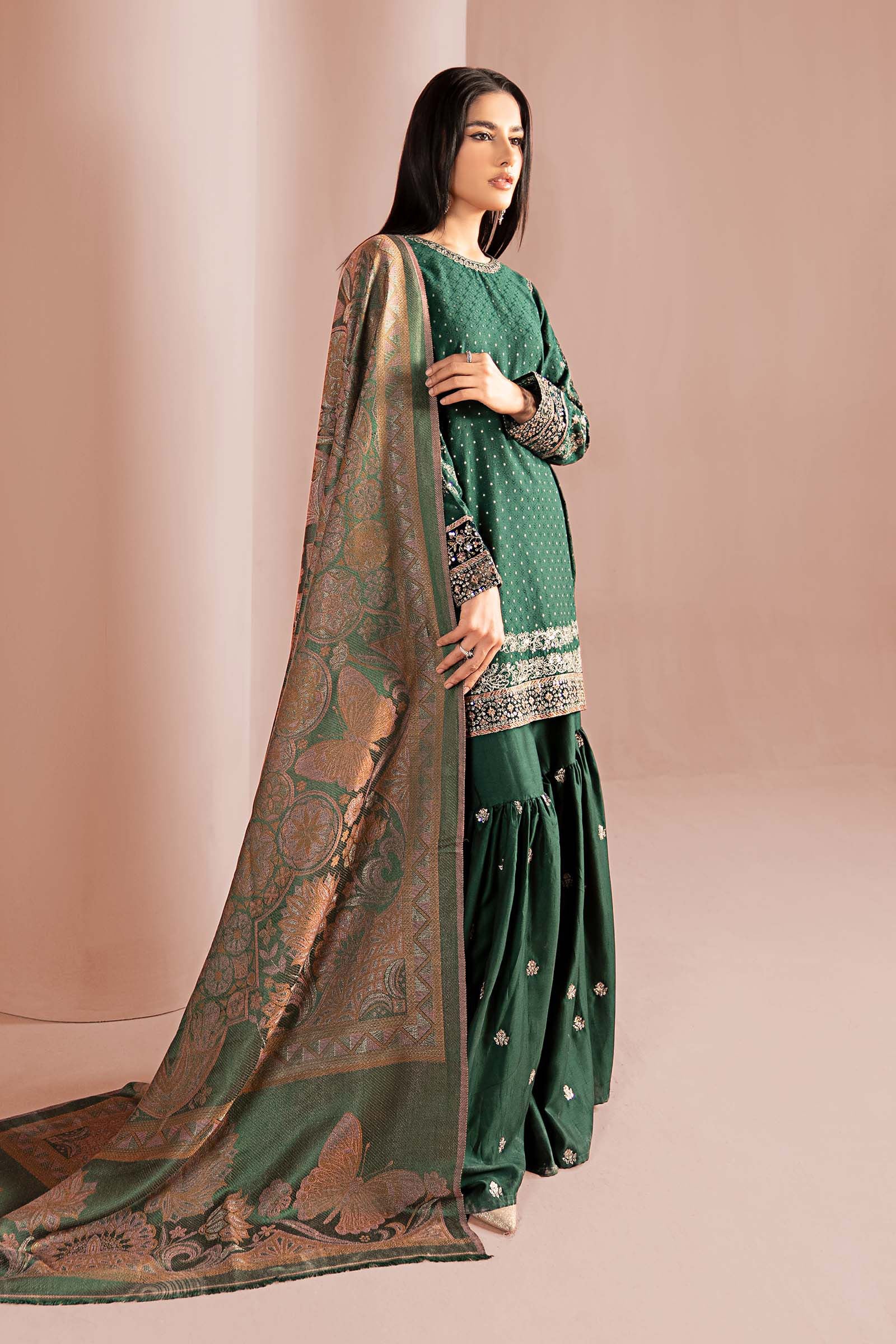 3 Piece Embroidered Viscose Suit - Image 7