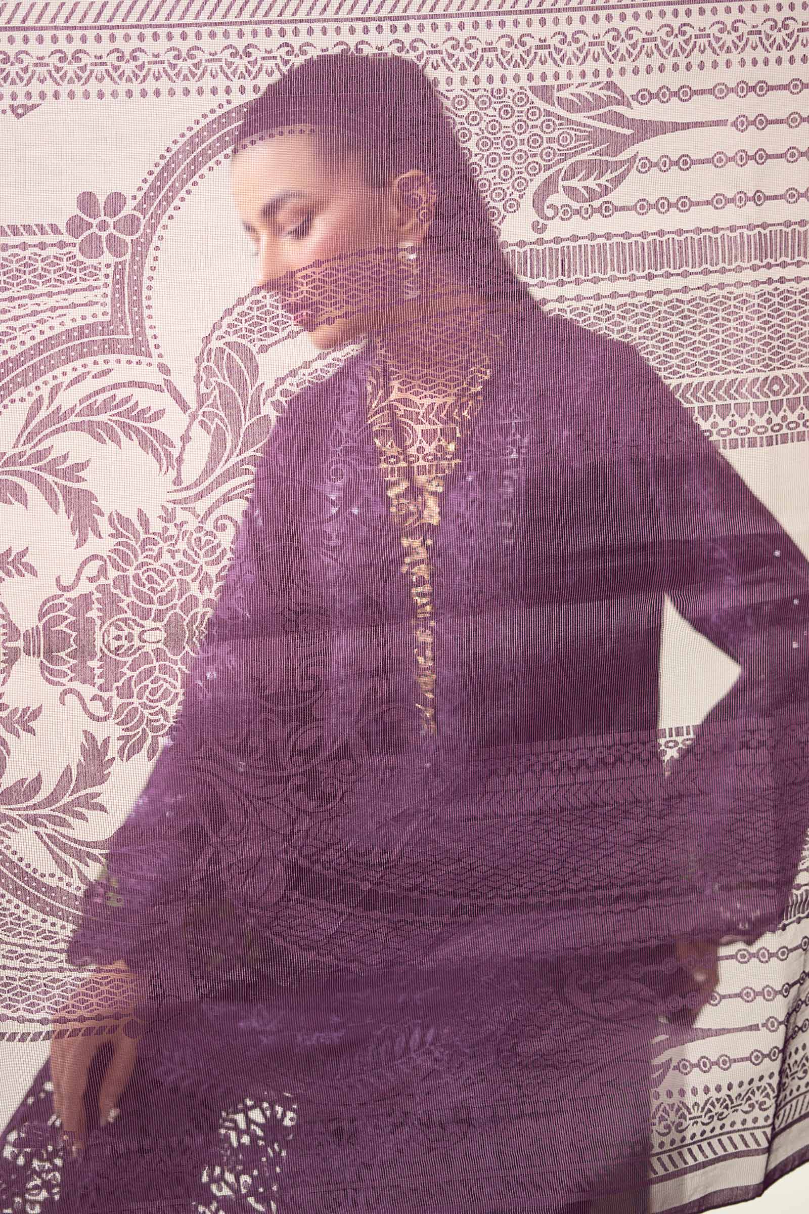 3 Piece Embroidered Linen Suit - Image 6