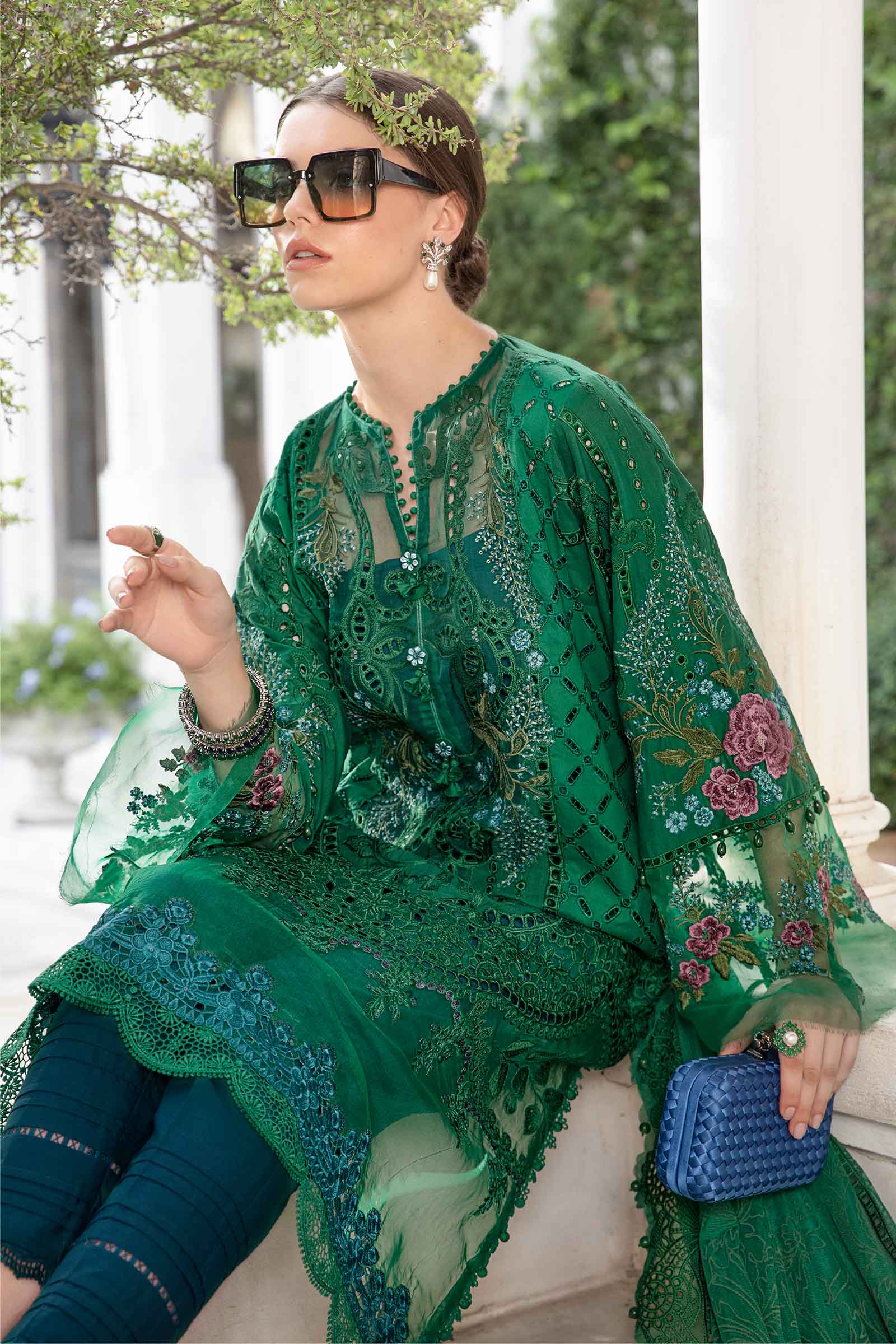 3 Piece - Unstitched Suit | EID LAWN-24-02 - Image 2