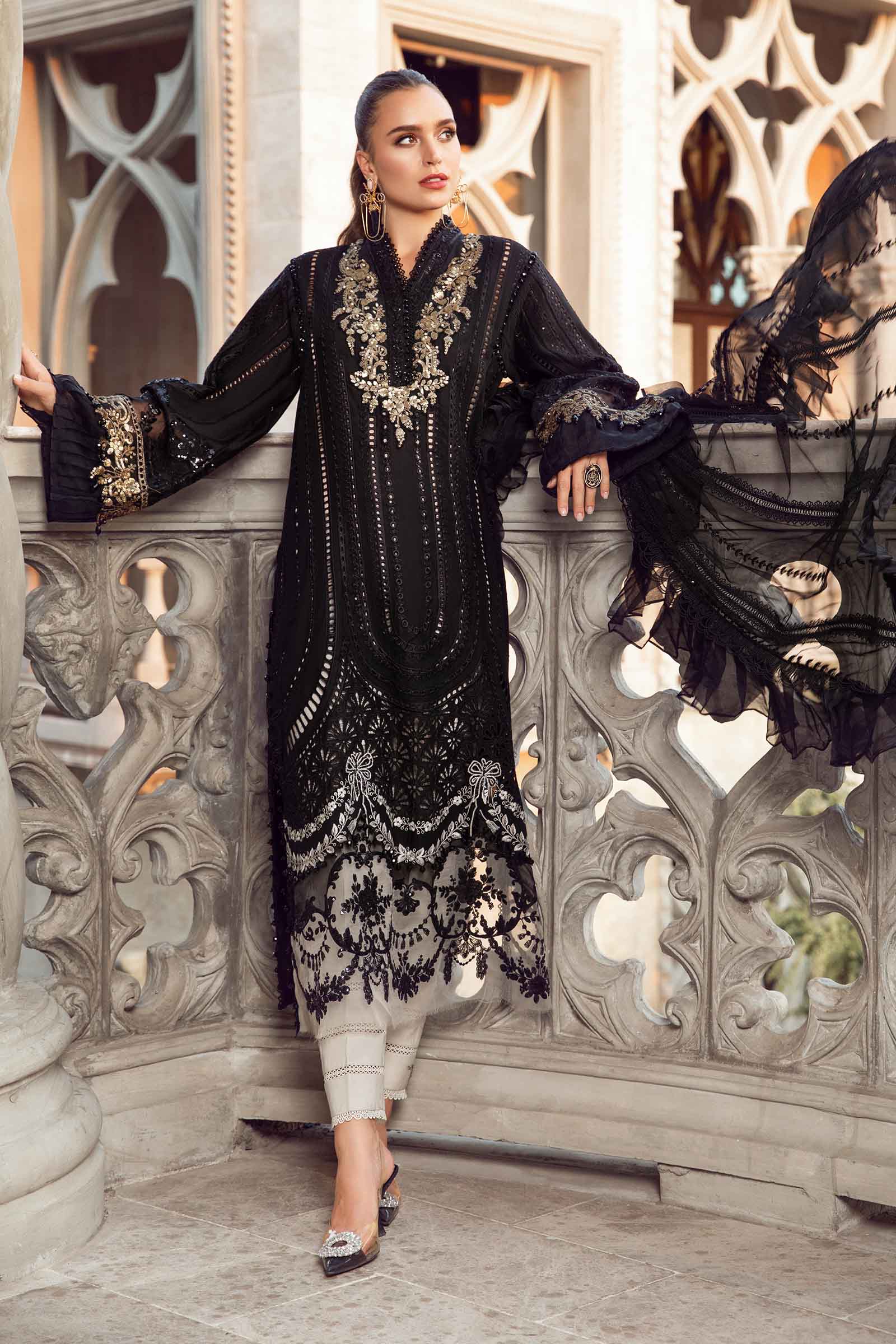 3 Piece - Unstitched Suit | EID LAWN-24-03 - Image 4
