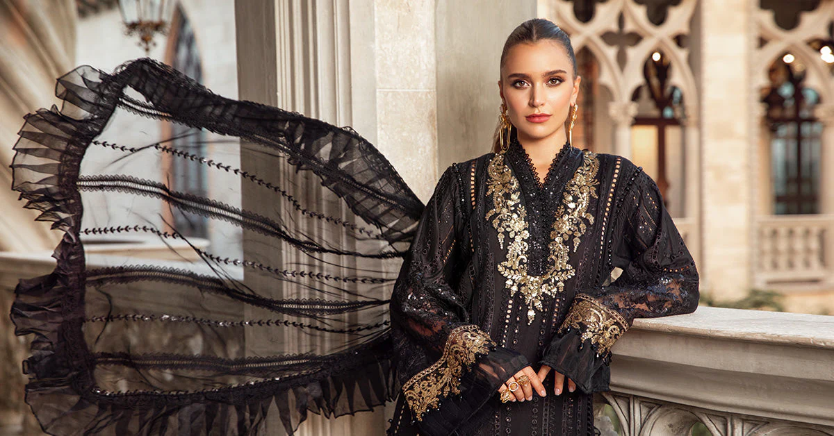 3 Piece - Unstitched Suit | EID LAWN-24-03 - Image 6
