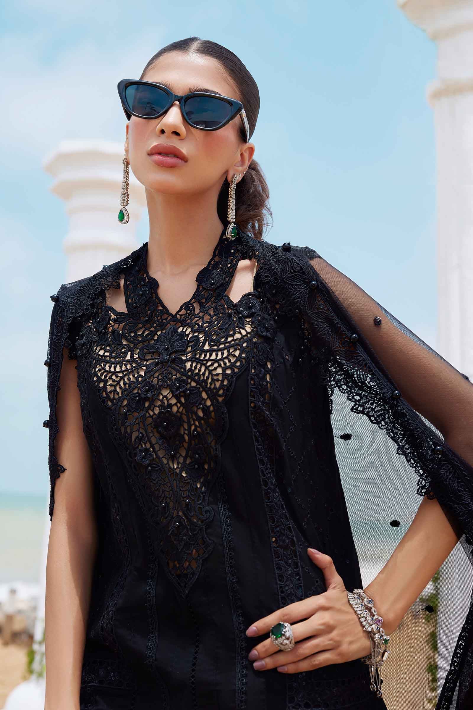 3 Piece Unstitched Embroidered Lawn Suit | EID LAWN-25-01 - Image 3