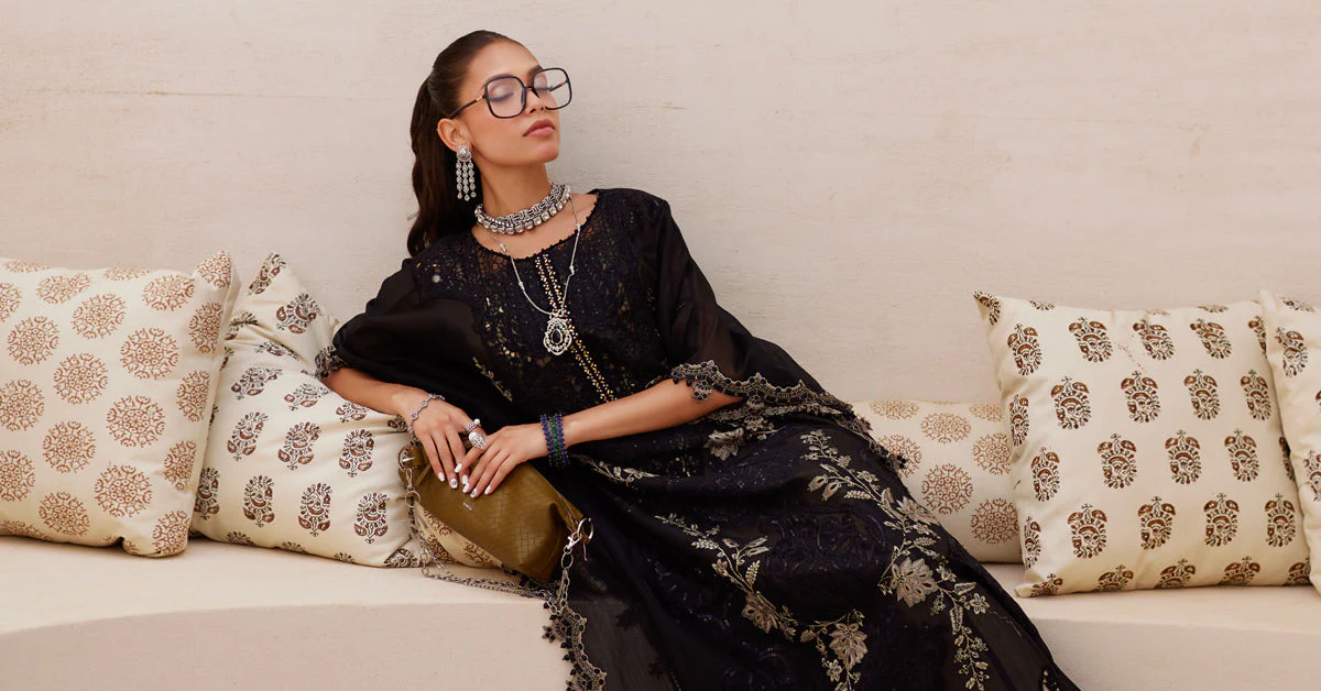 3 Piece Unstitched Embroidered Paper Cotton Suit | EID LAWN-25-03 - Image 7