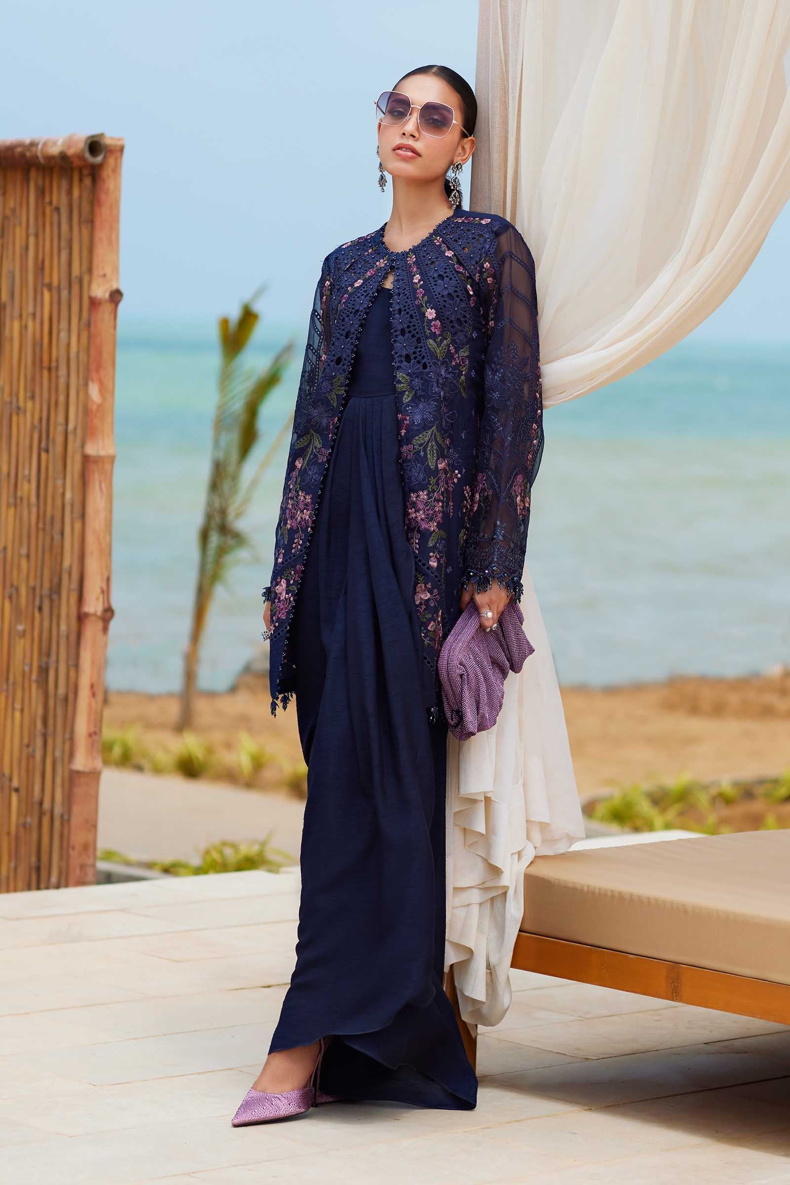 3 Piece Unstitched Embroidered Lawn Suit | EID LAWN-25-10 - Image 6