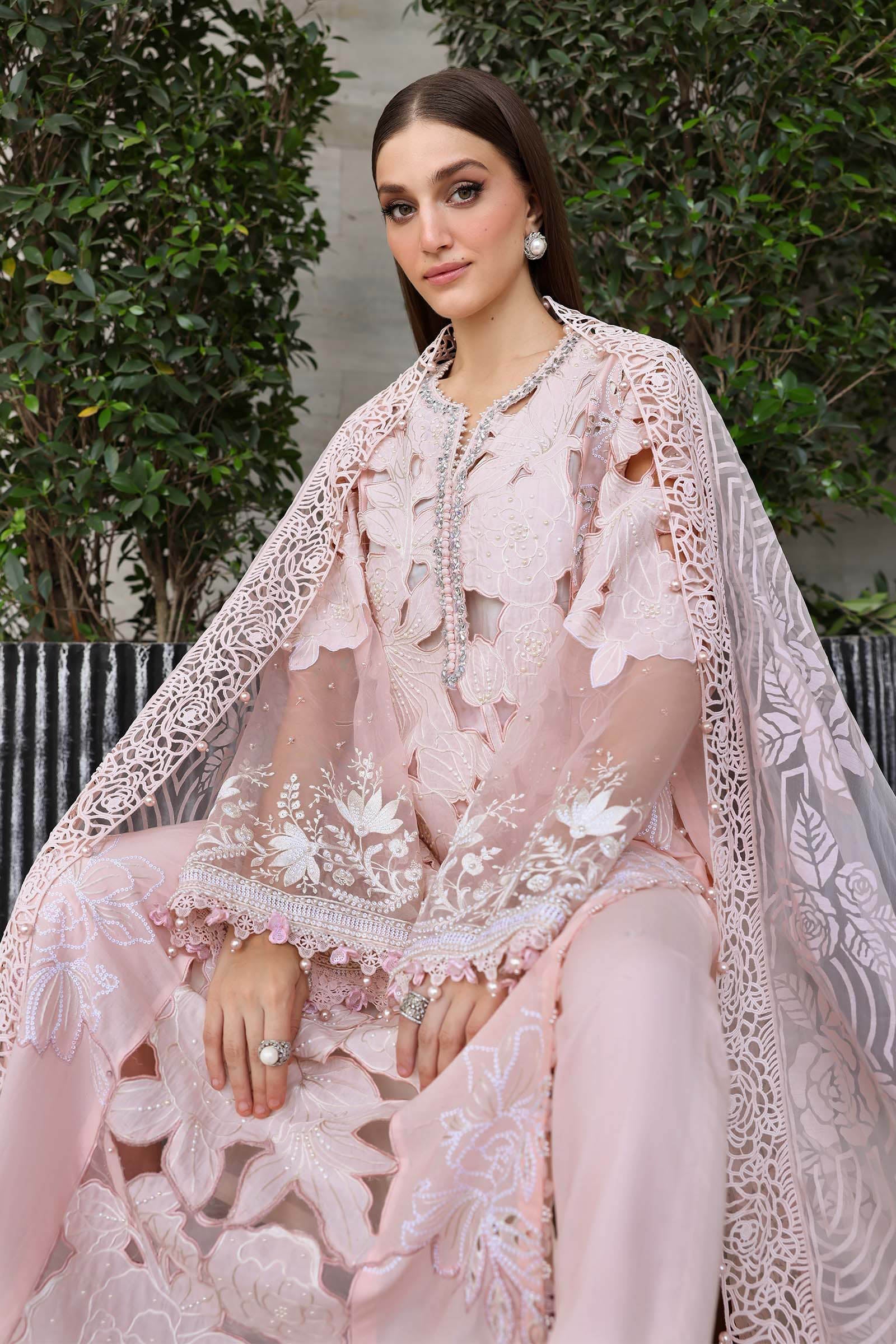 3 Piece Unstitched Embroidered Lawn Suit - Image 3