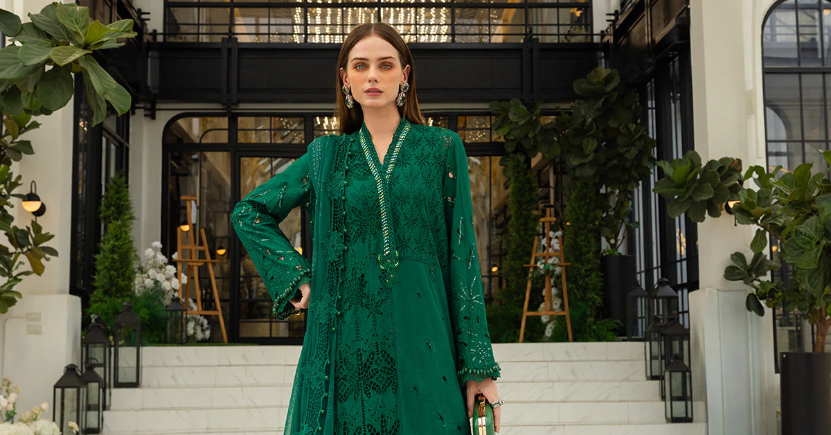 3 Piece Unstitched Embroidered Lawn Suit - Image 6